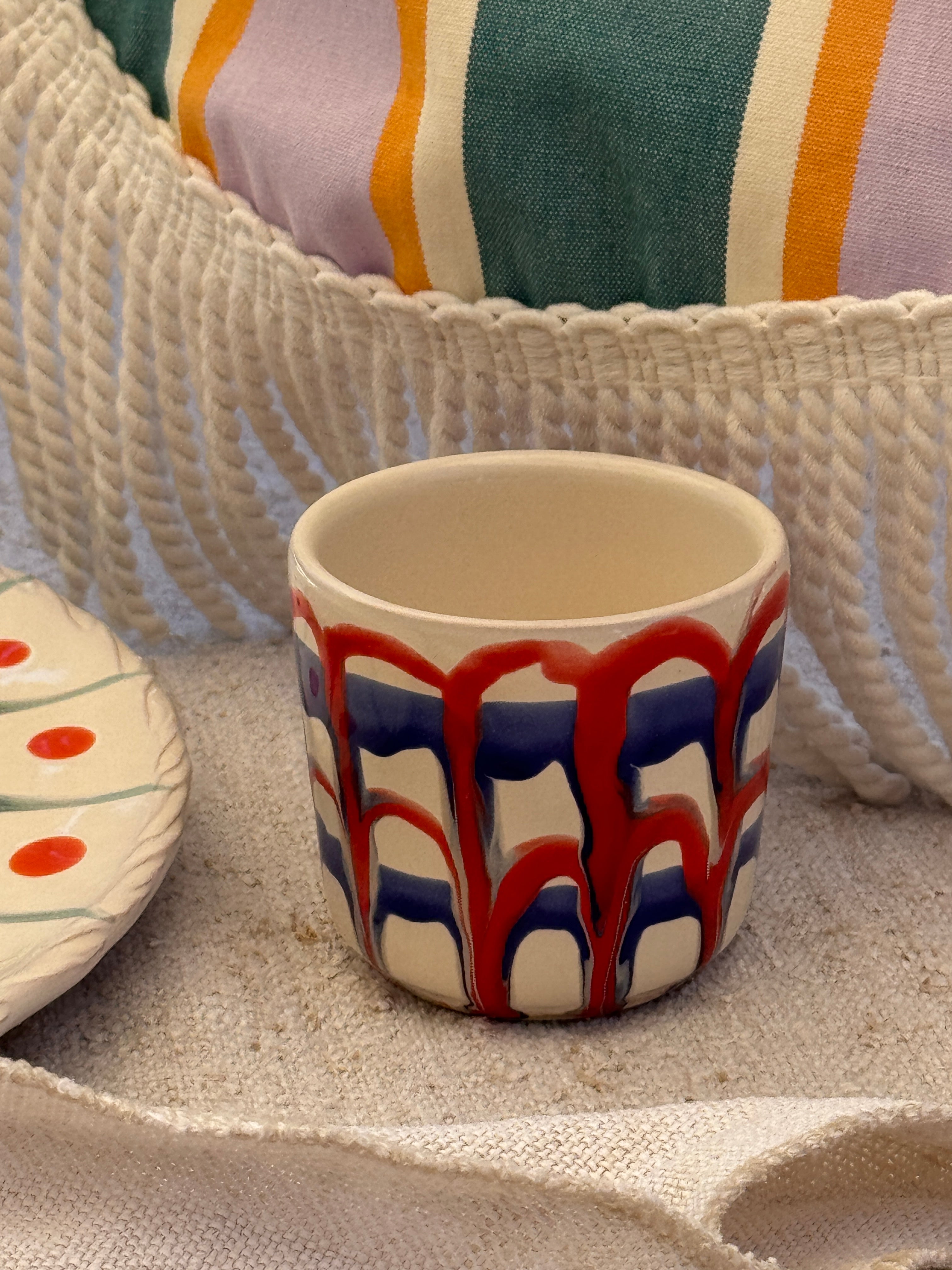 Psychodelic Espresso Becher "Unique Piece - One of a kind"