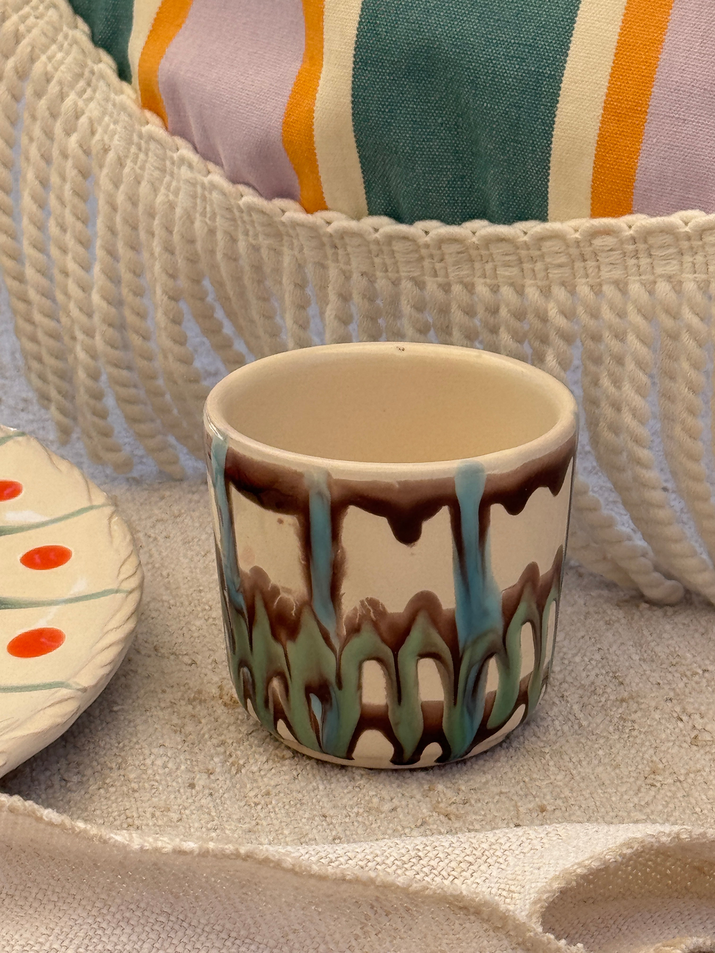 Psychodelic Espresso Becher "Unique Piece - One of a kind"