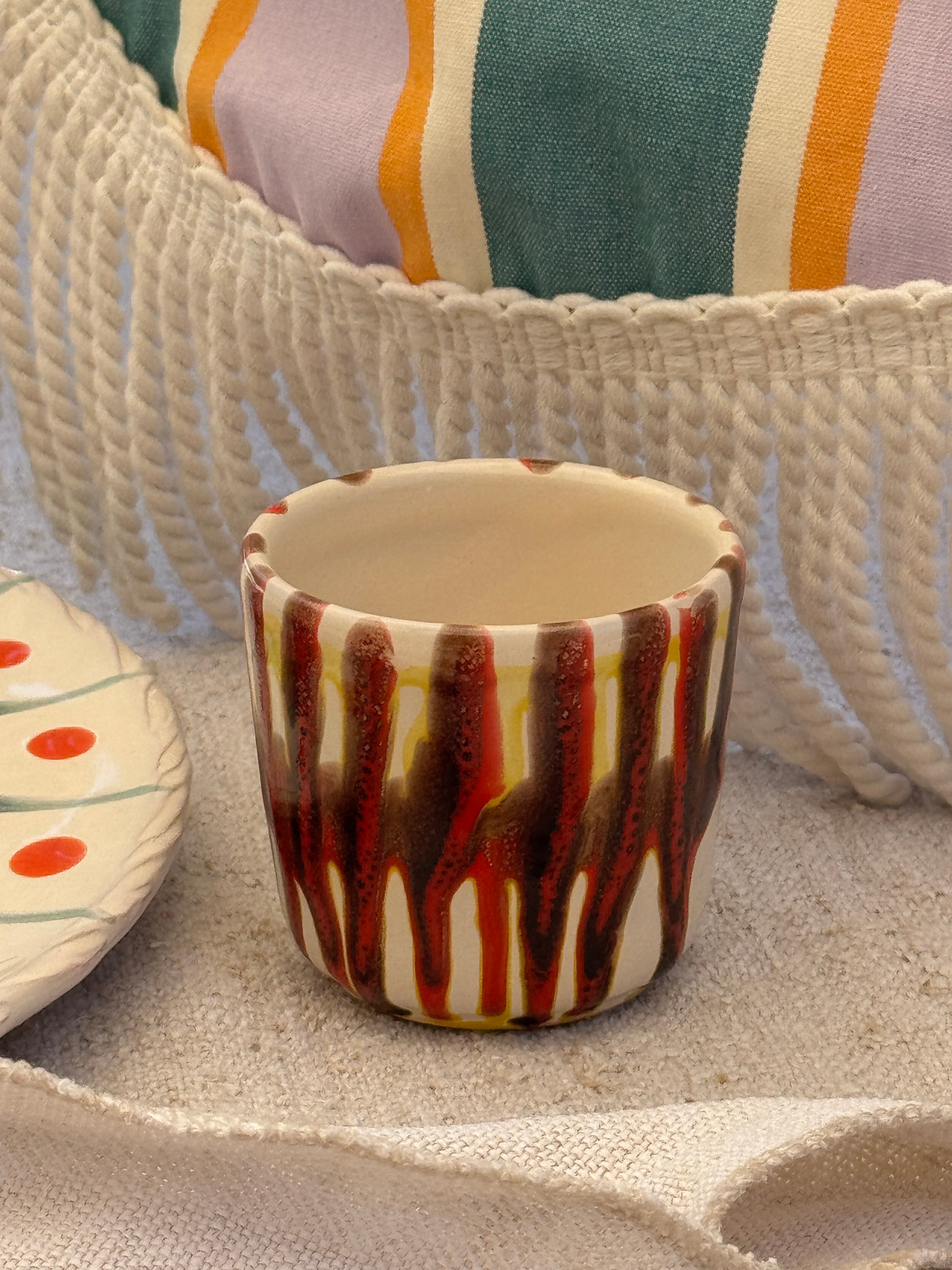 Psychodelic Espresso Becher "Unique Piece - One of a kind"