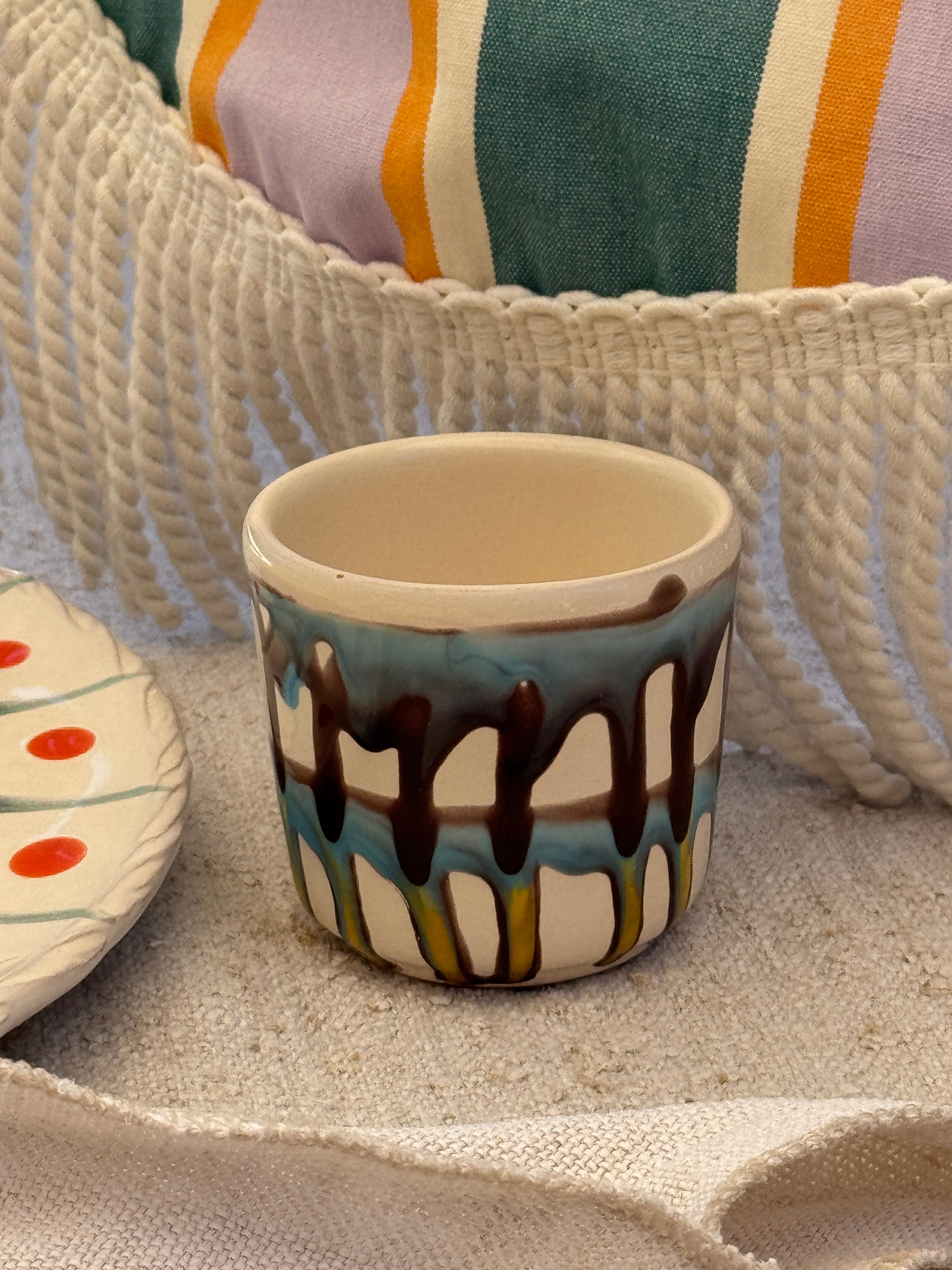 Psychodelic Espresso Becher "Unique Piece - One of a kind"