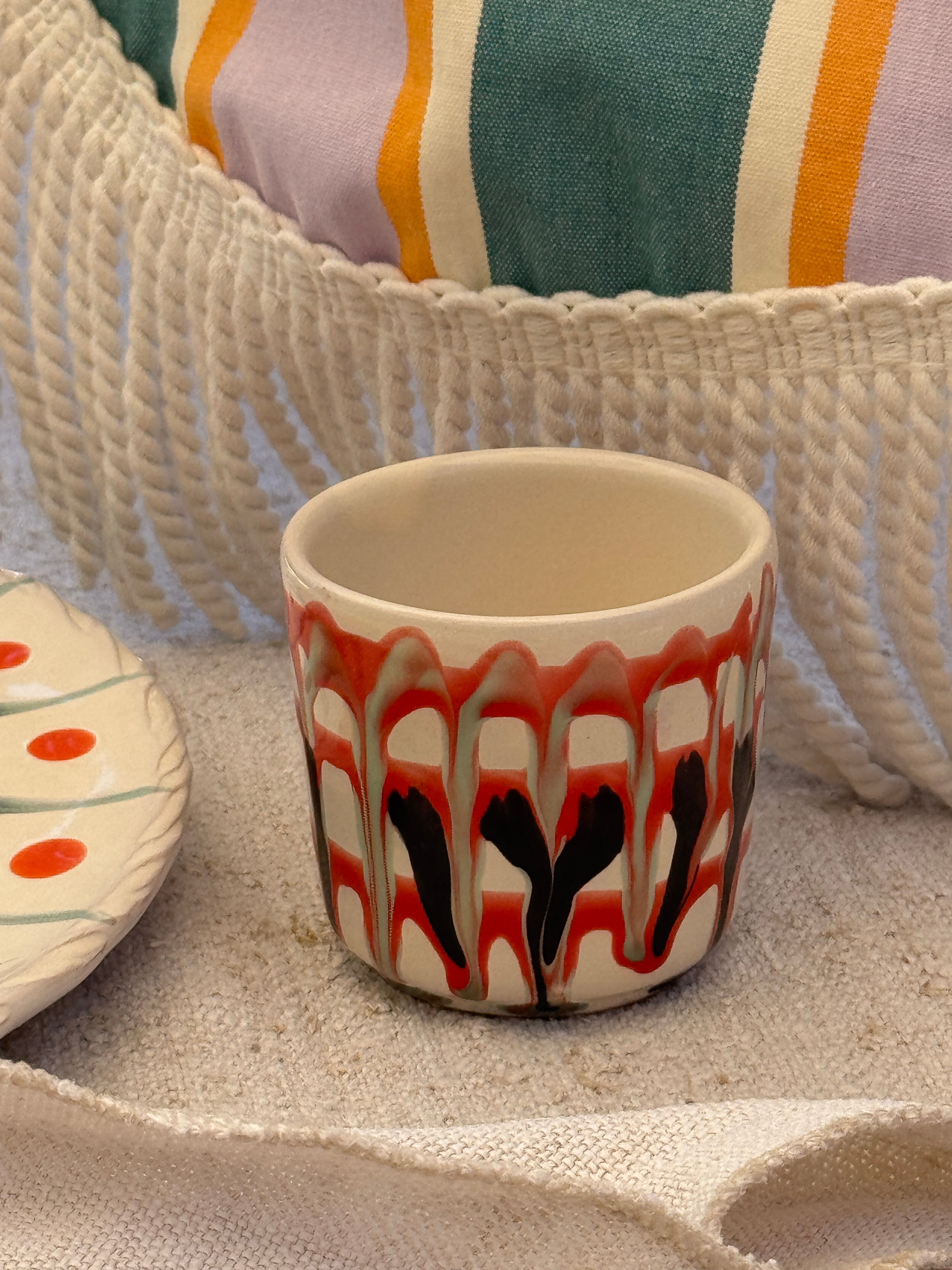 Psychodelic Espresso Becher "Unique Piece - One of a kind"