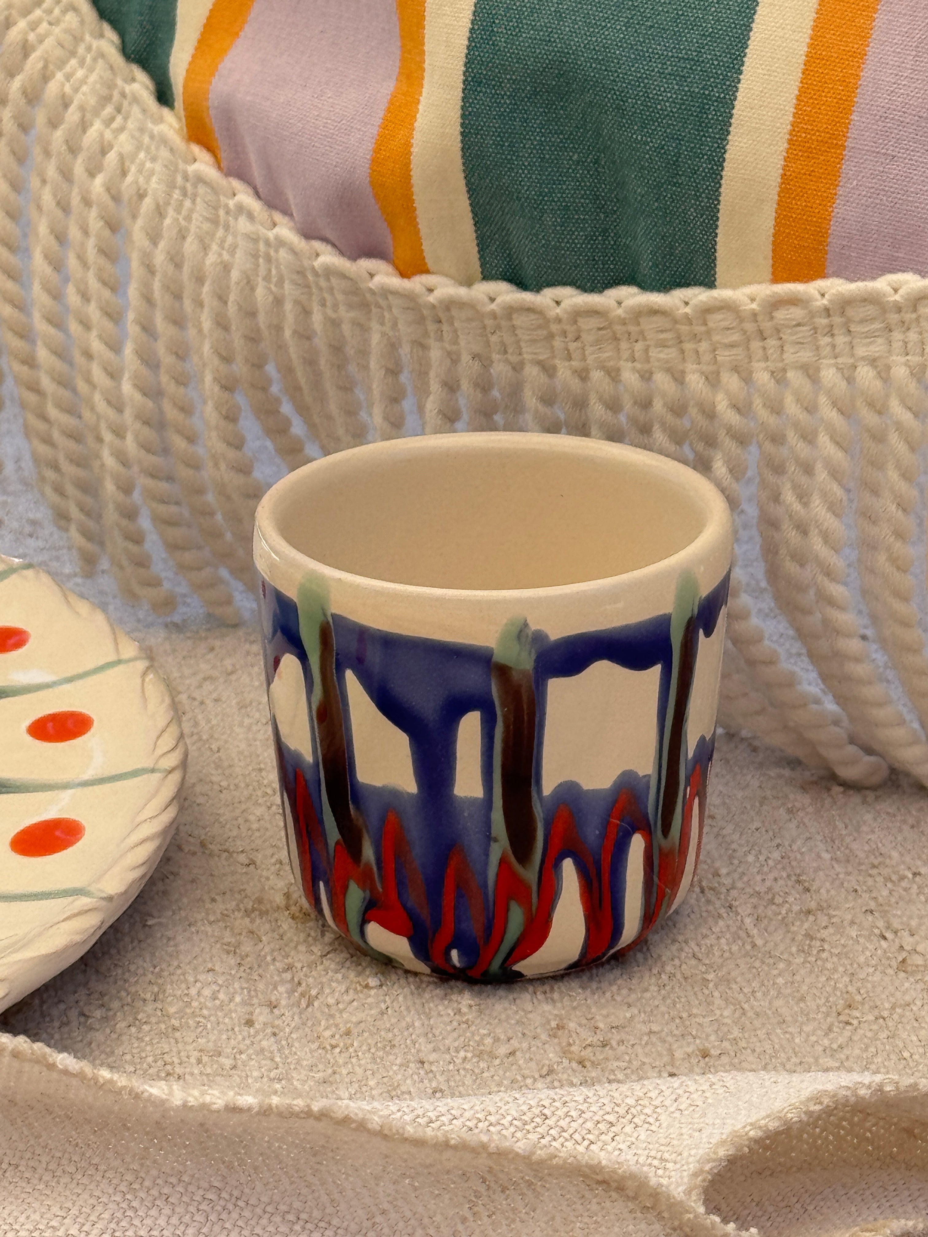Psychodelic Espresso Becher "Unique Piece - One of a kind"
