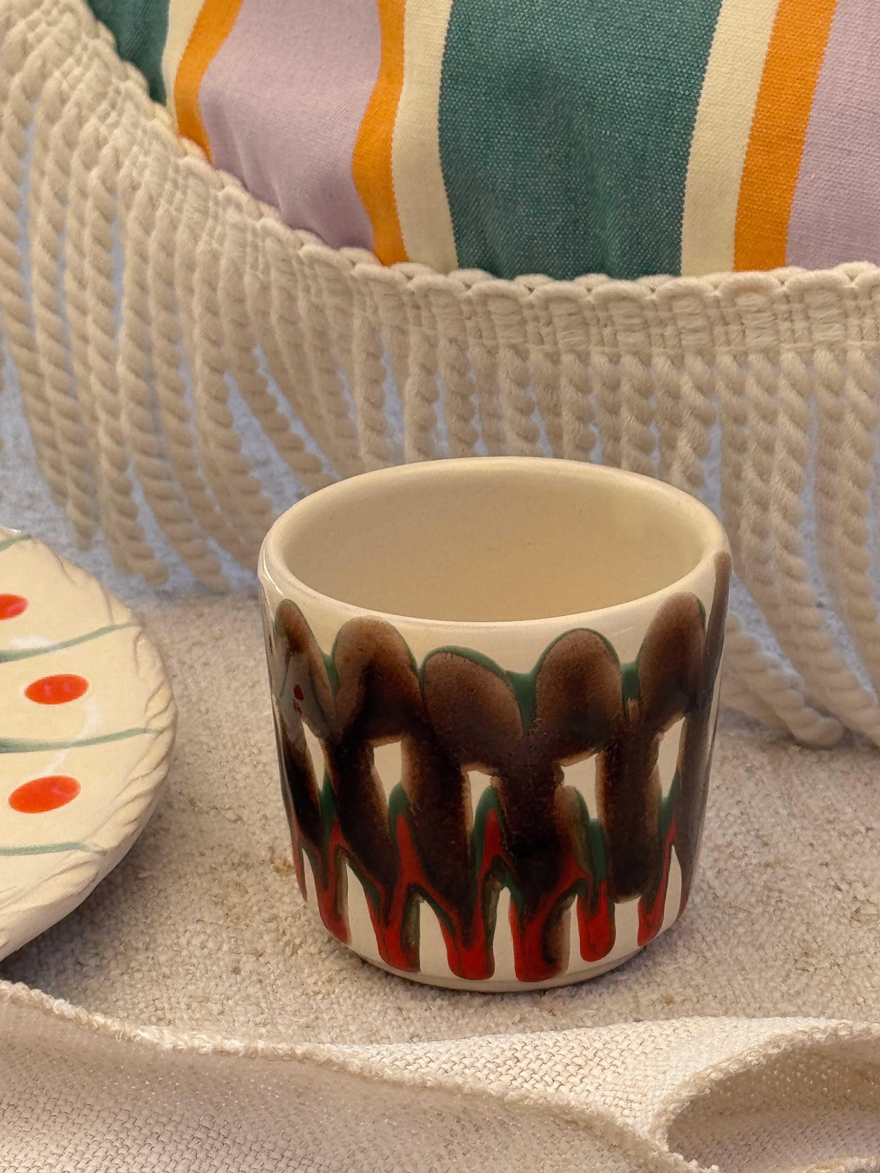 Psychodelic Espresso Becher "Unique Piece - One of a kind"