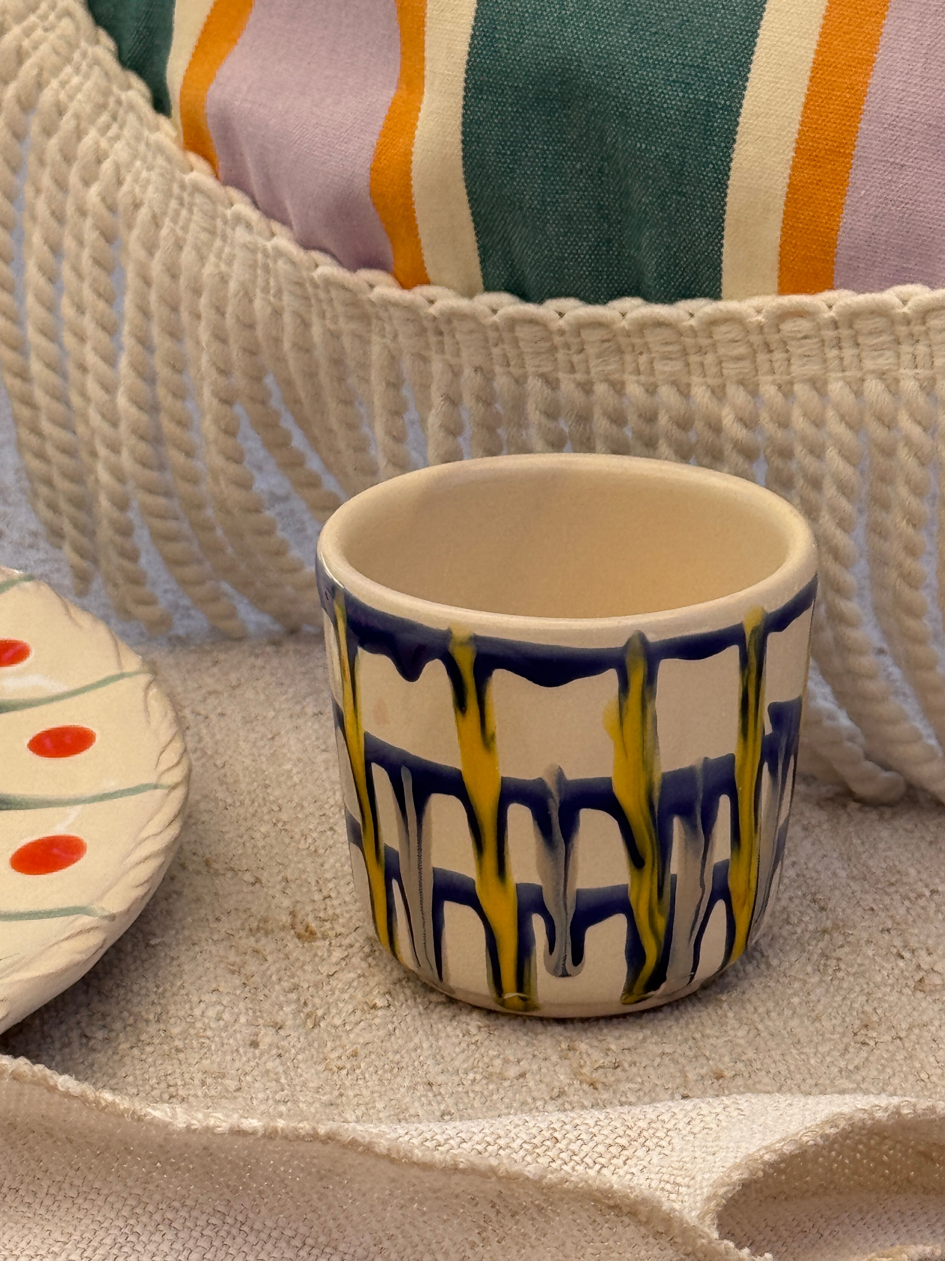 Psychodelic Espresso Becher "Unique Piece - One of a kind"