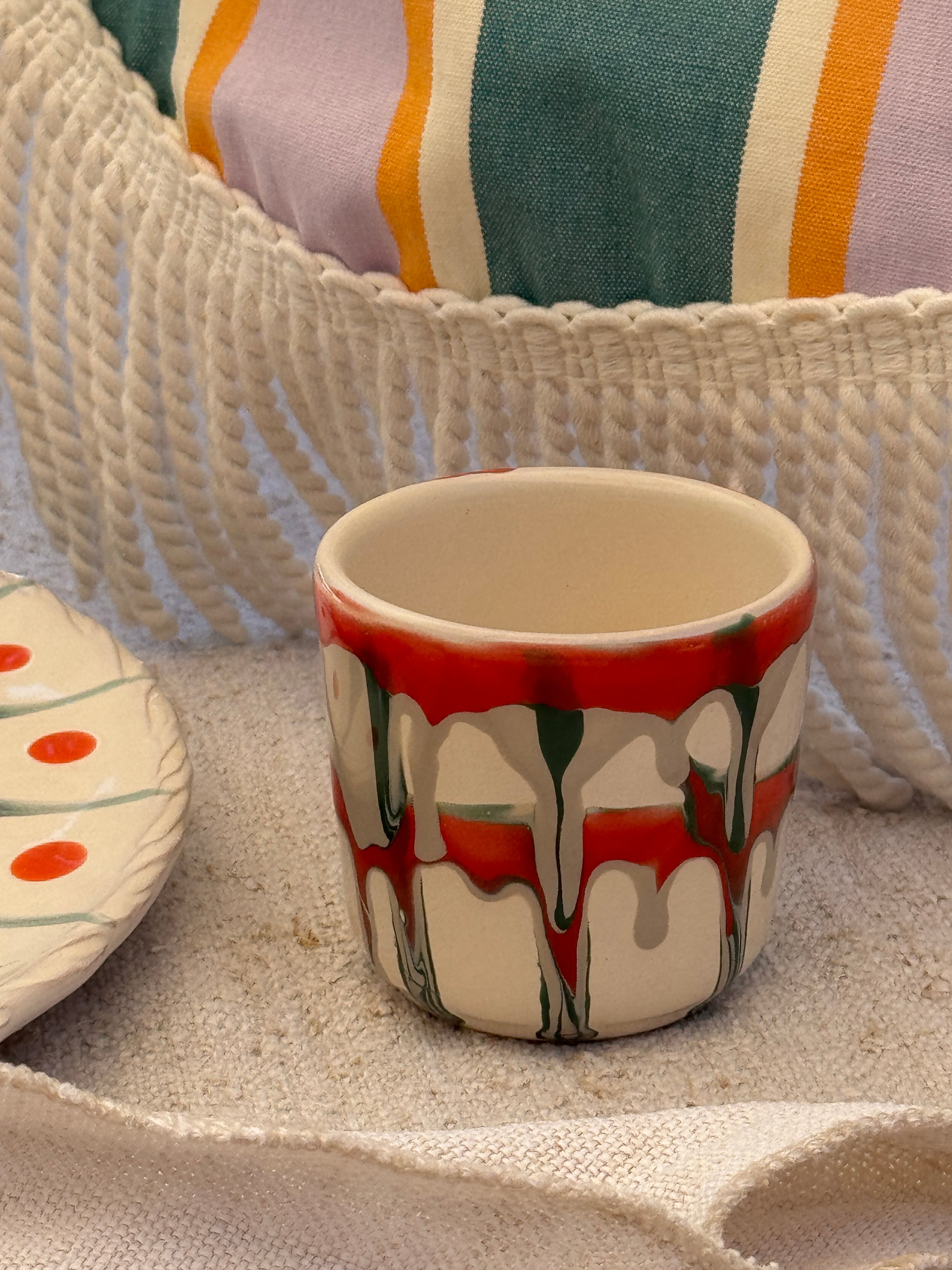 Psychodelic Espresso Becher "Unique Piece - One of a kind"