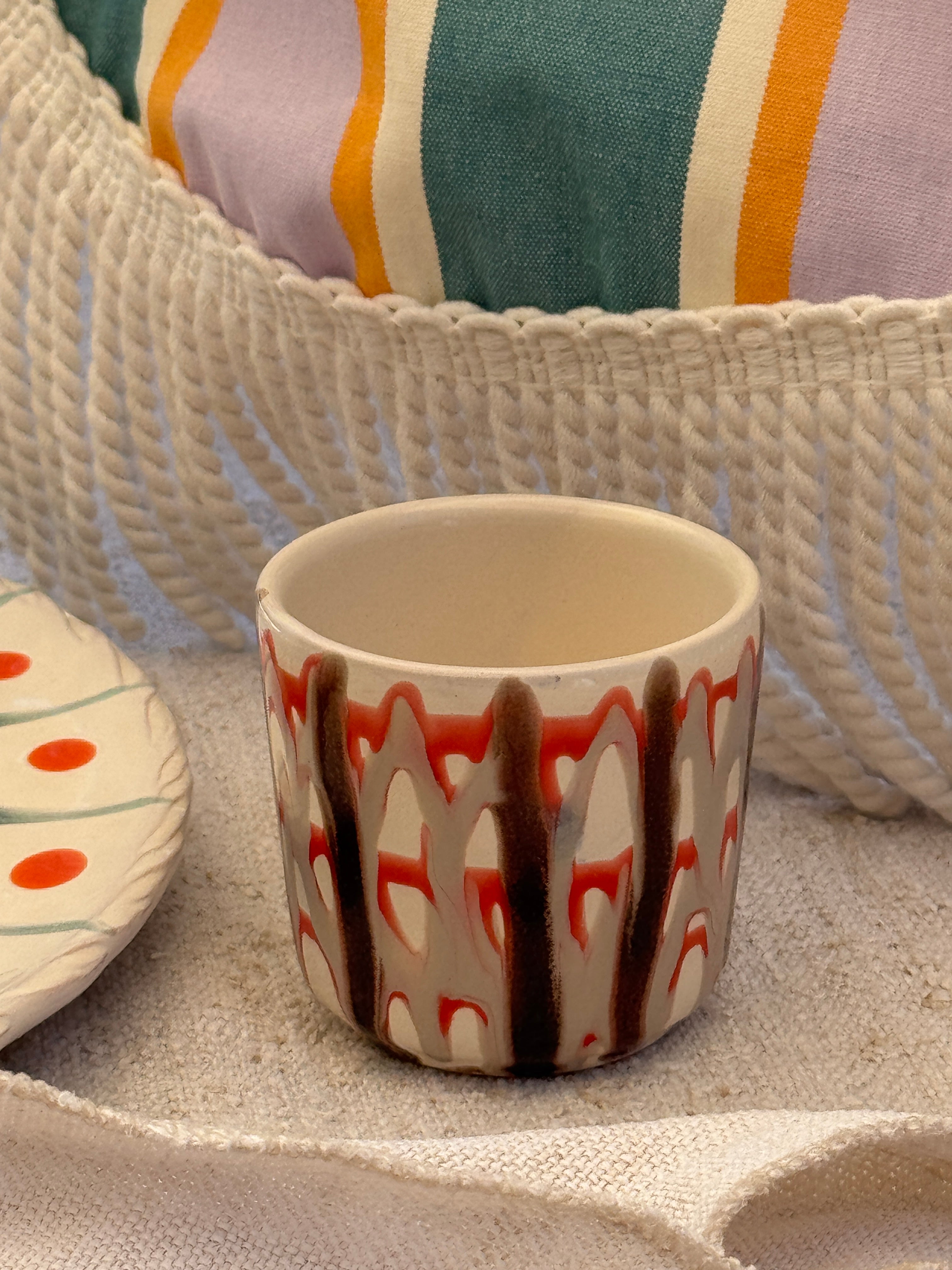 Psychodelic Espresso Mug "Unique Piece - One of a Kind"