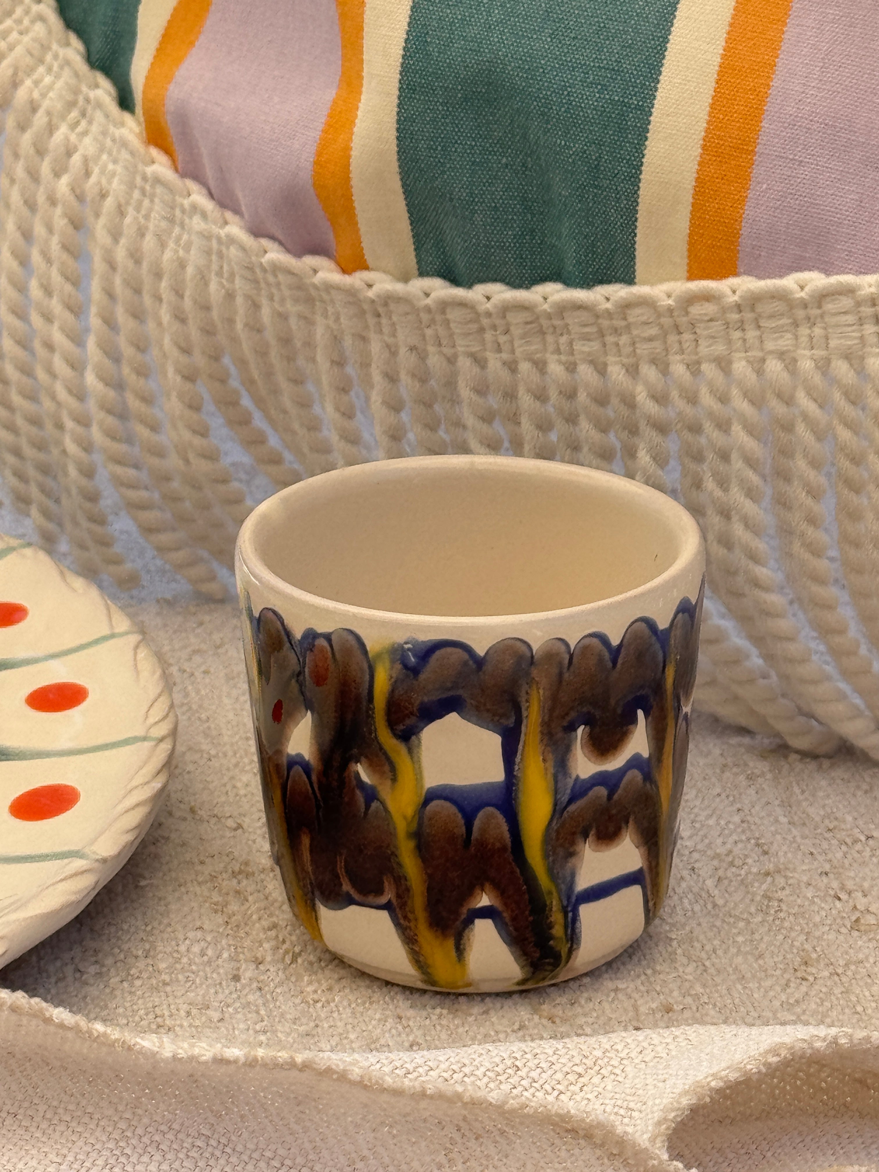 Psychodelic Espresso Mug "Unique Piece - One of a Kind"