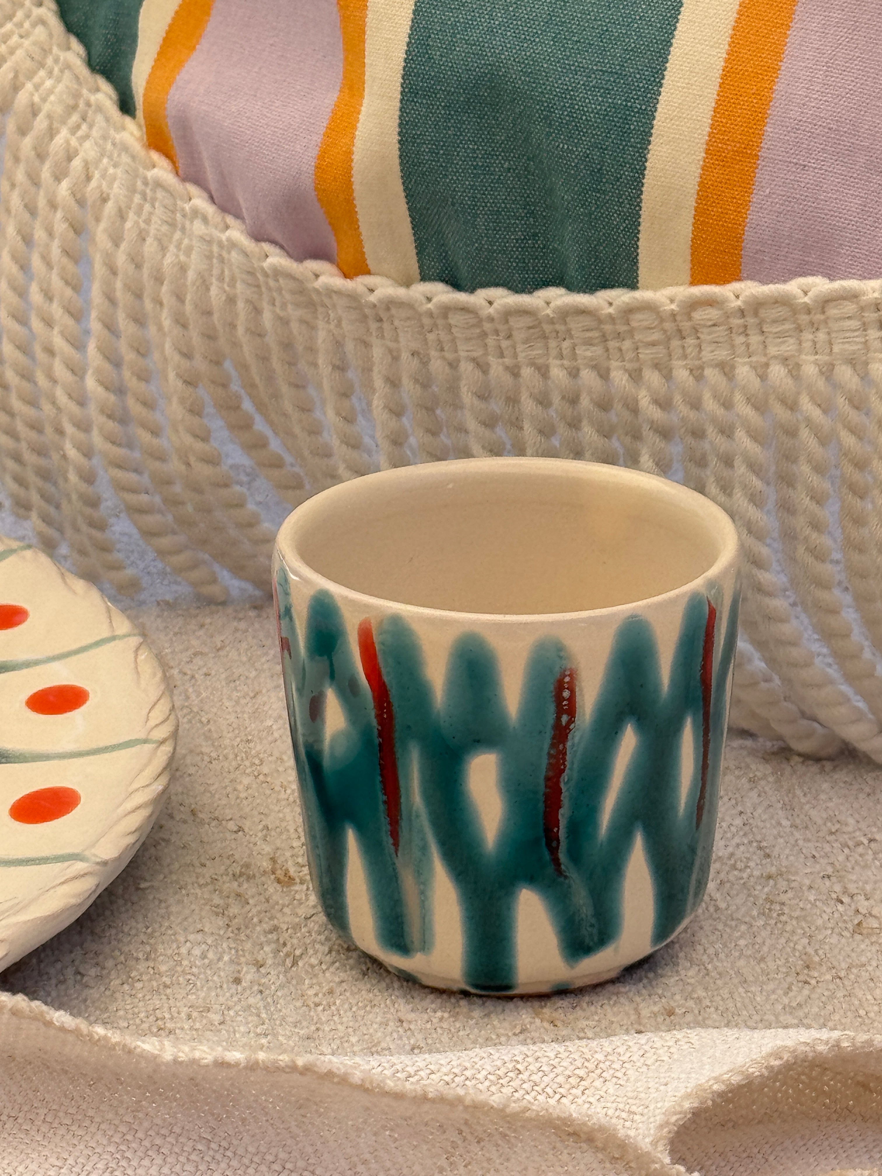 Psychodelic Espresso Mug "Unique Piece - One of a Kind"