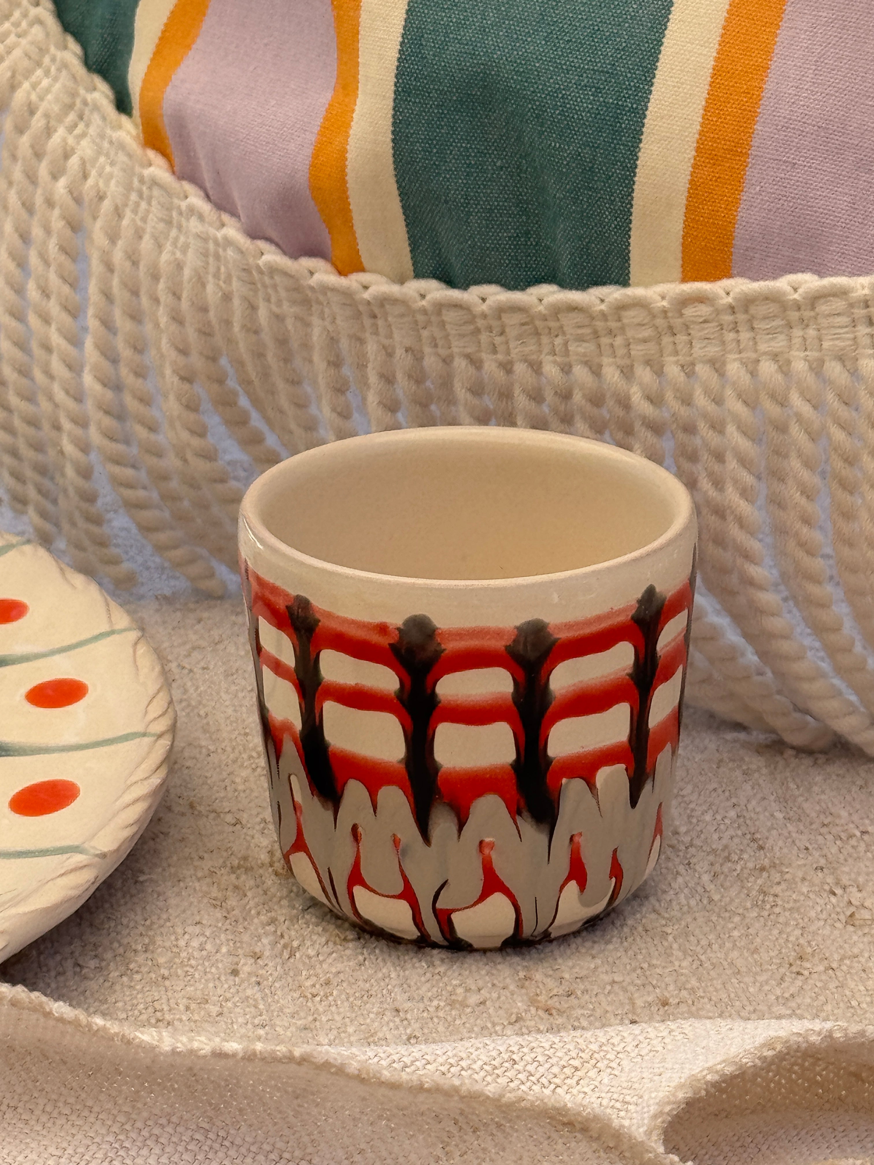 Psychodelic Espresso Mug "Unique Piece - One of a Kind"