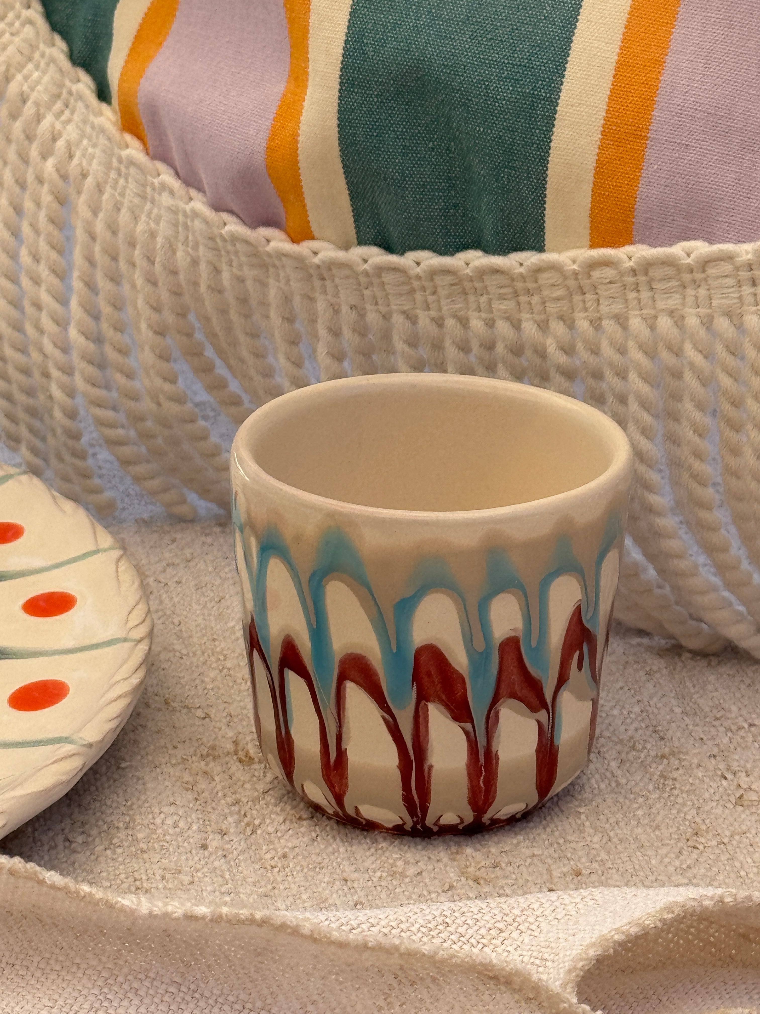 Psychodelic Espresso Mug "Unique Piece - One of a Kind"