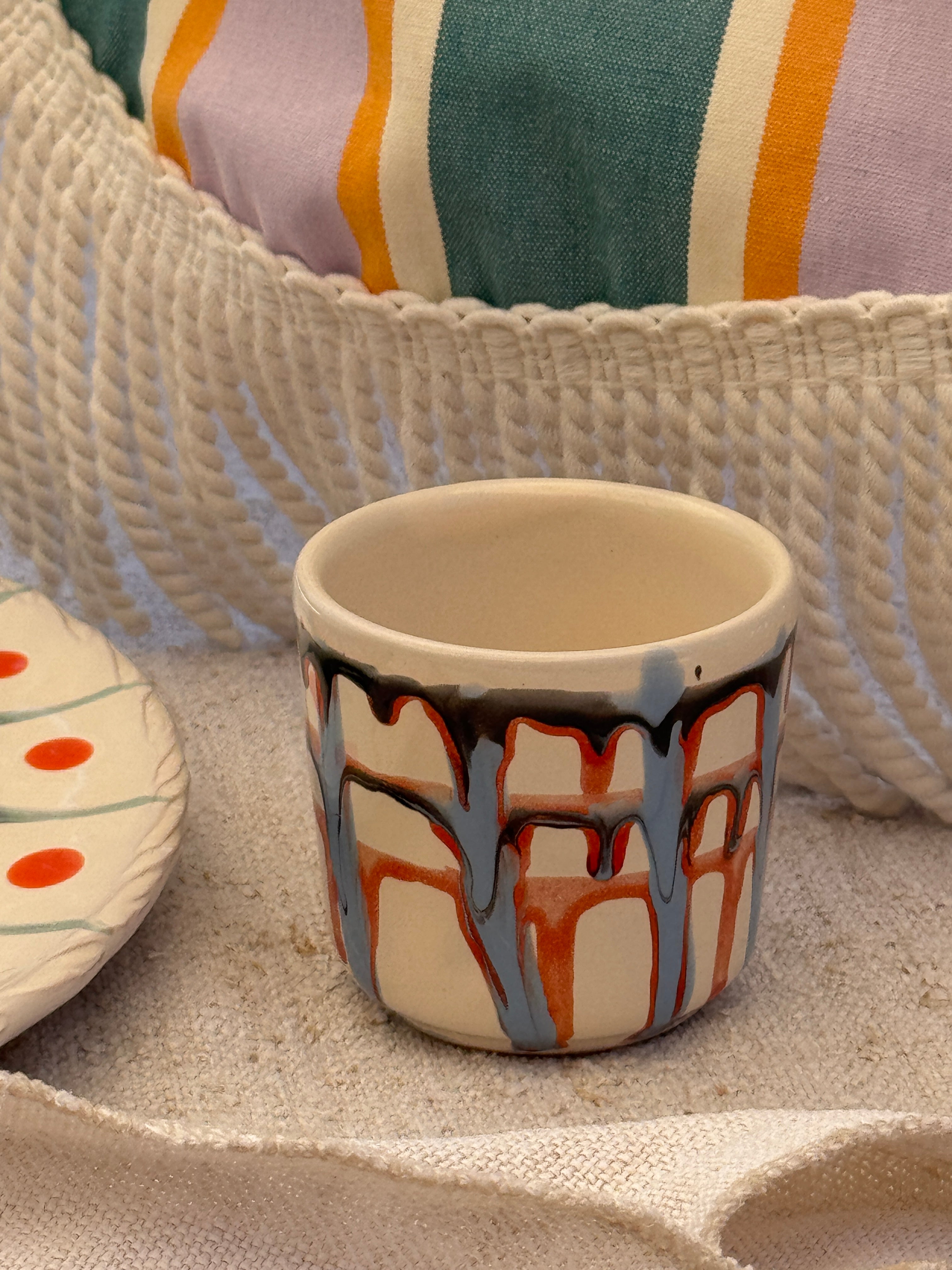 Psychodelic Espresso Mug "Unique Piece - One of a Kind"