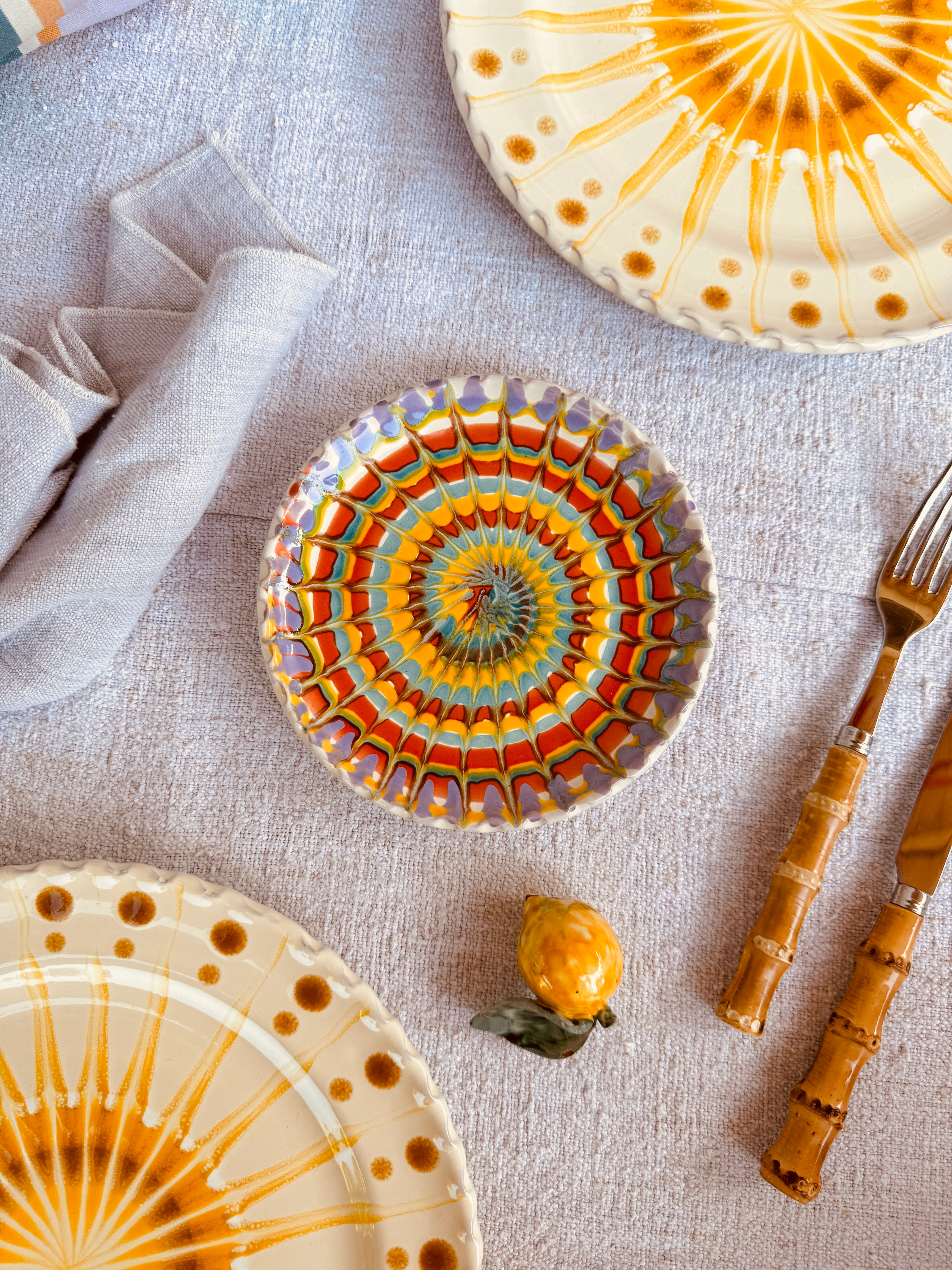 Handgefertigter kleiner Teller 16 cm | Dessert- & Brotteller