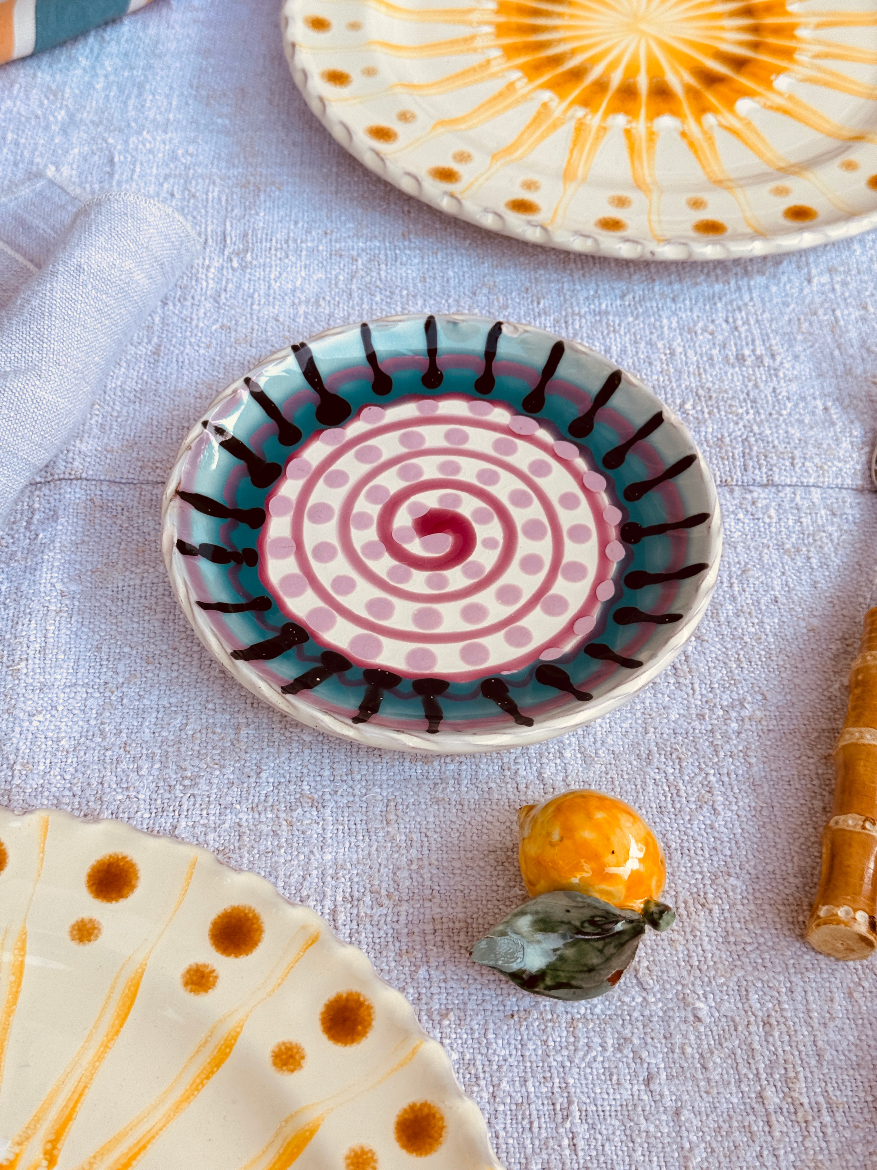 Handmade Italian Small Plate 16 cm | Dessert & Bread Plate