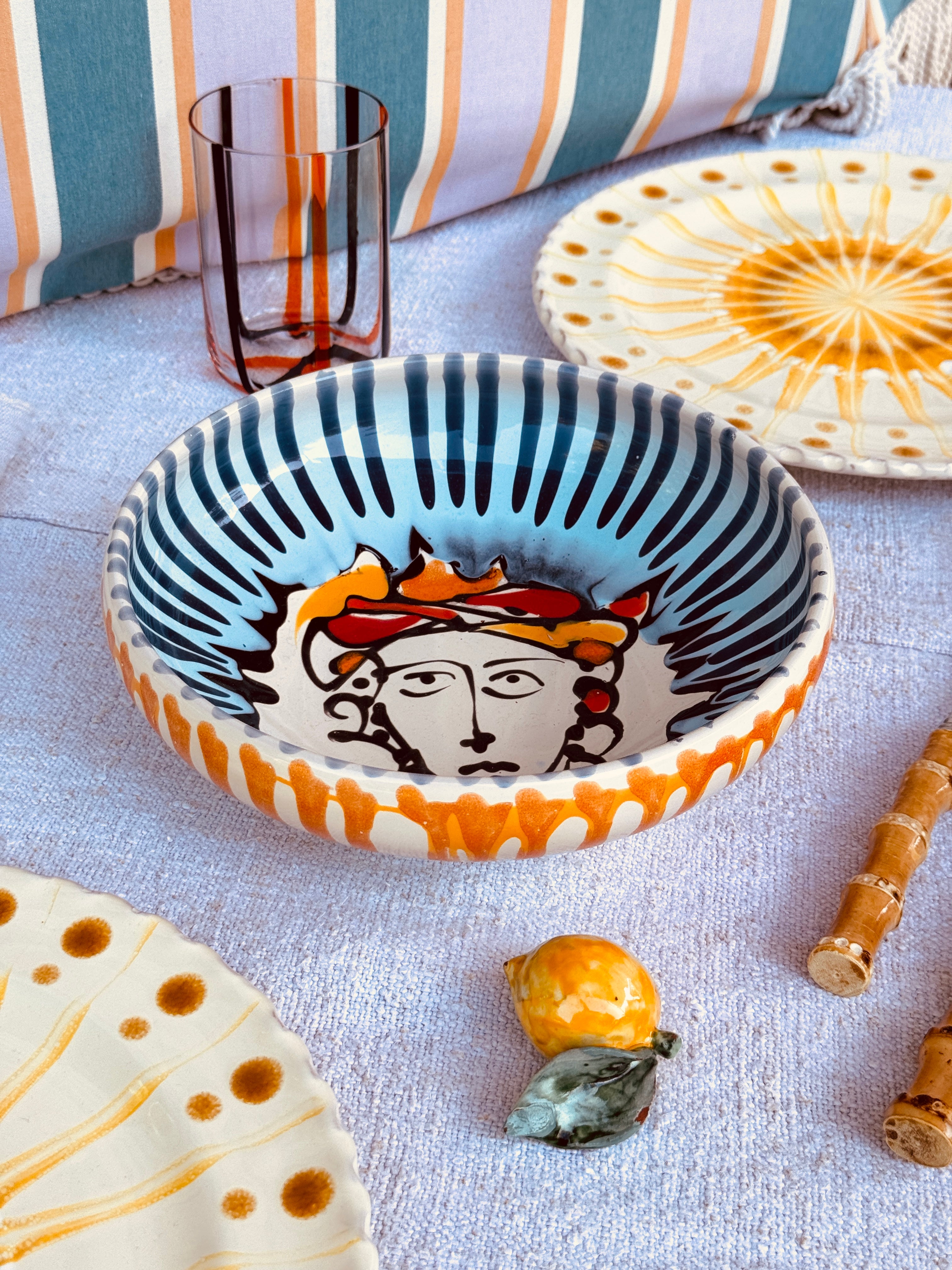 UNIQUE PIECE Psychodelic Bowl – 21 cm “Bordo Tornito”