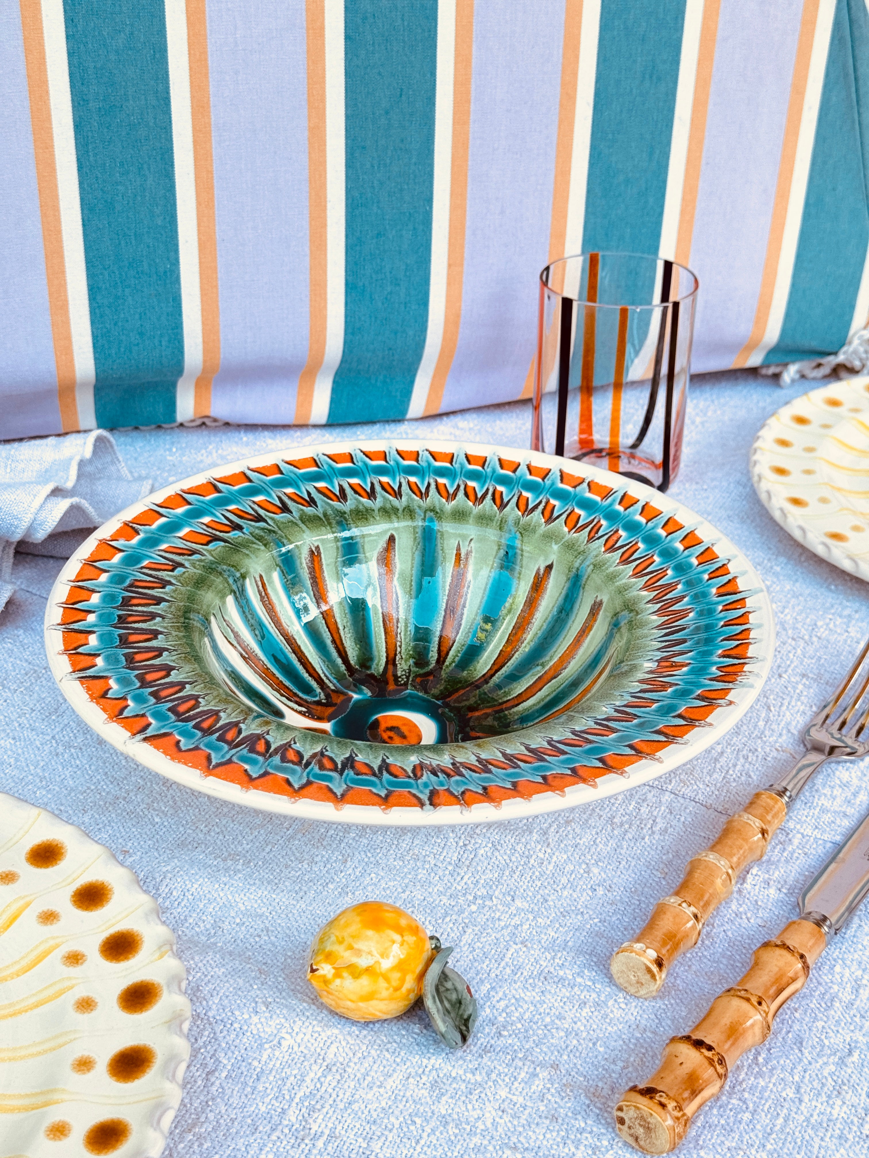 Handmade Italian Pasta Bowl 25 cm | Cappello di Prete