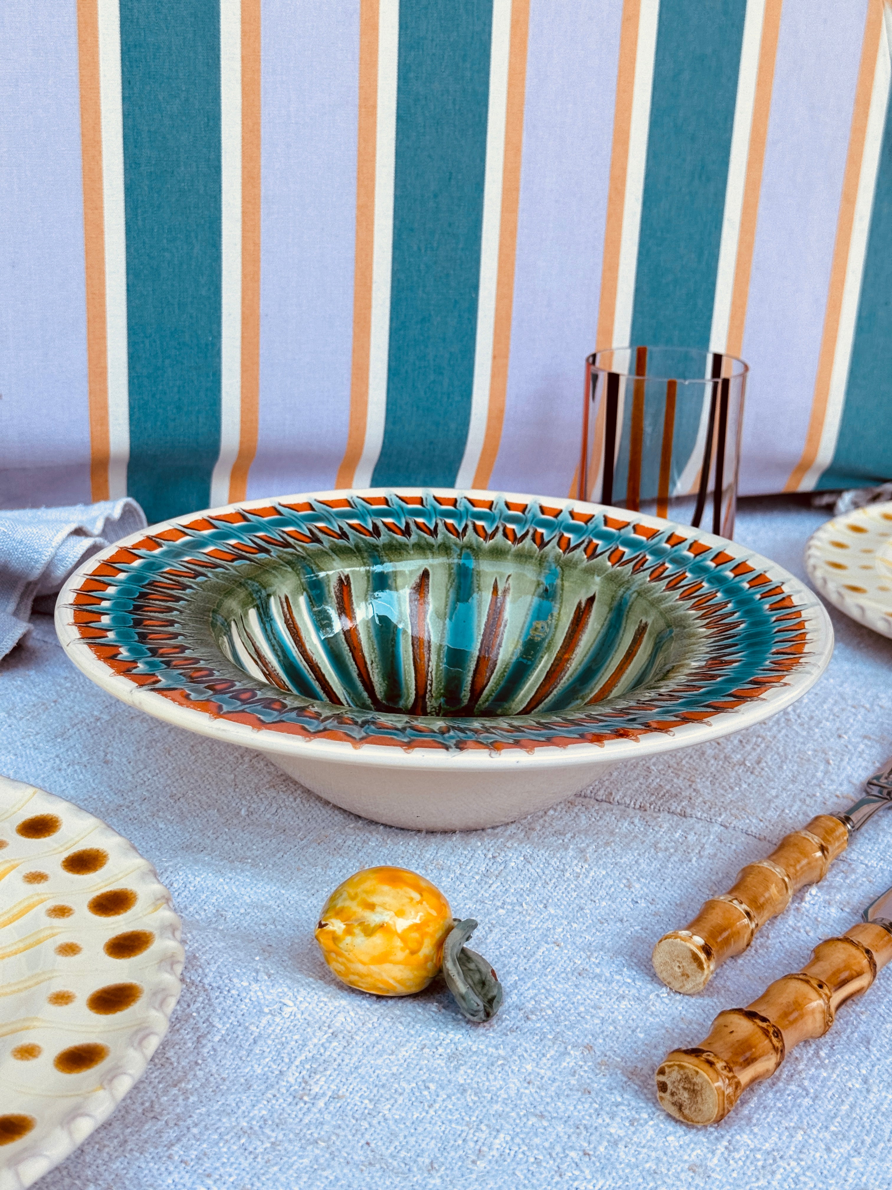 Handmade Italian Pasta Bowl 25 cm | Cappello di Prete