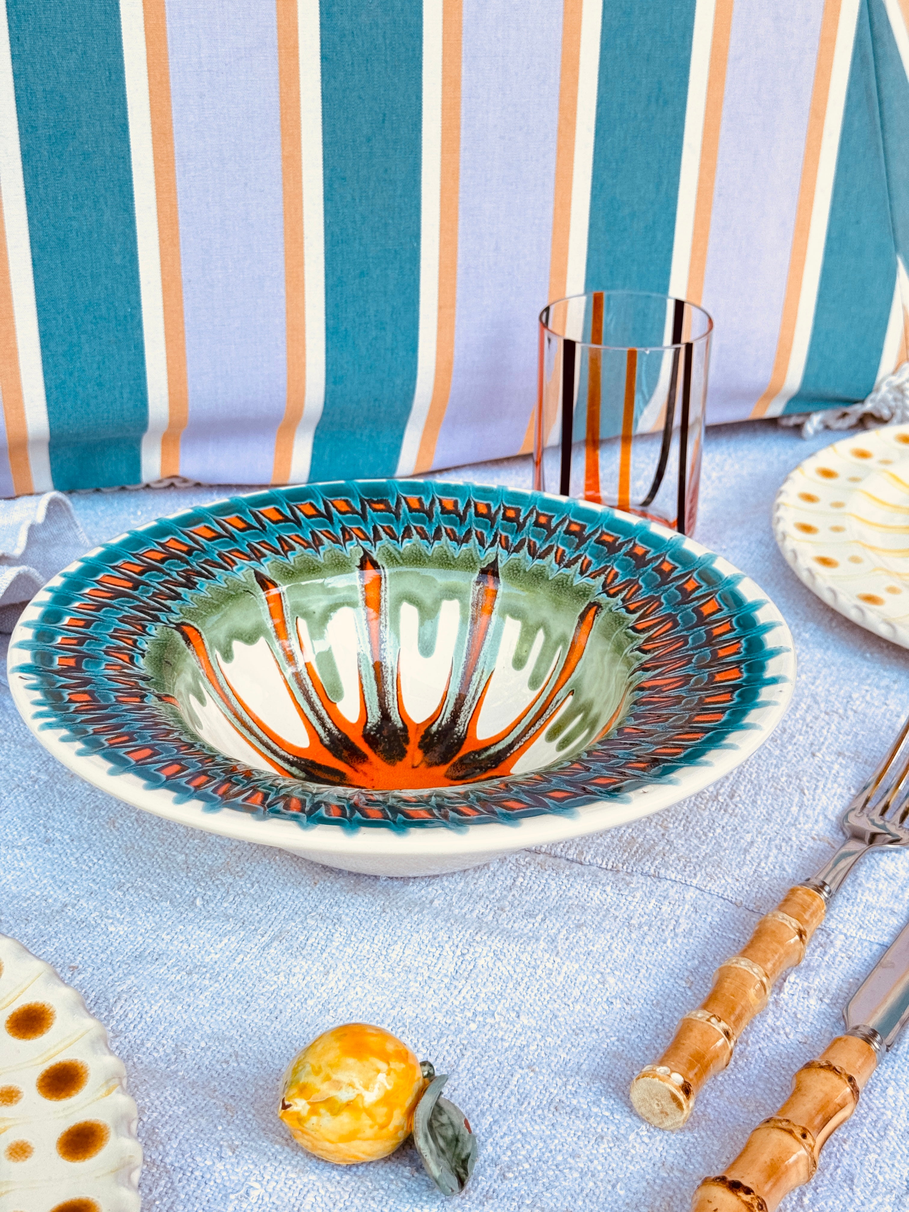 Handmade Italian Pasta Bowl 25 cm | Cappello di Prete
