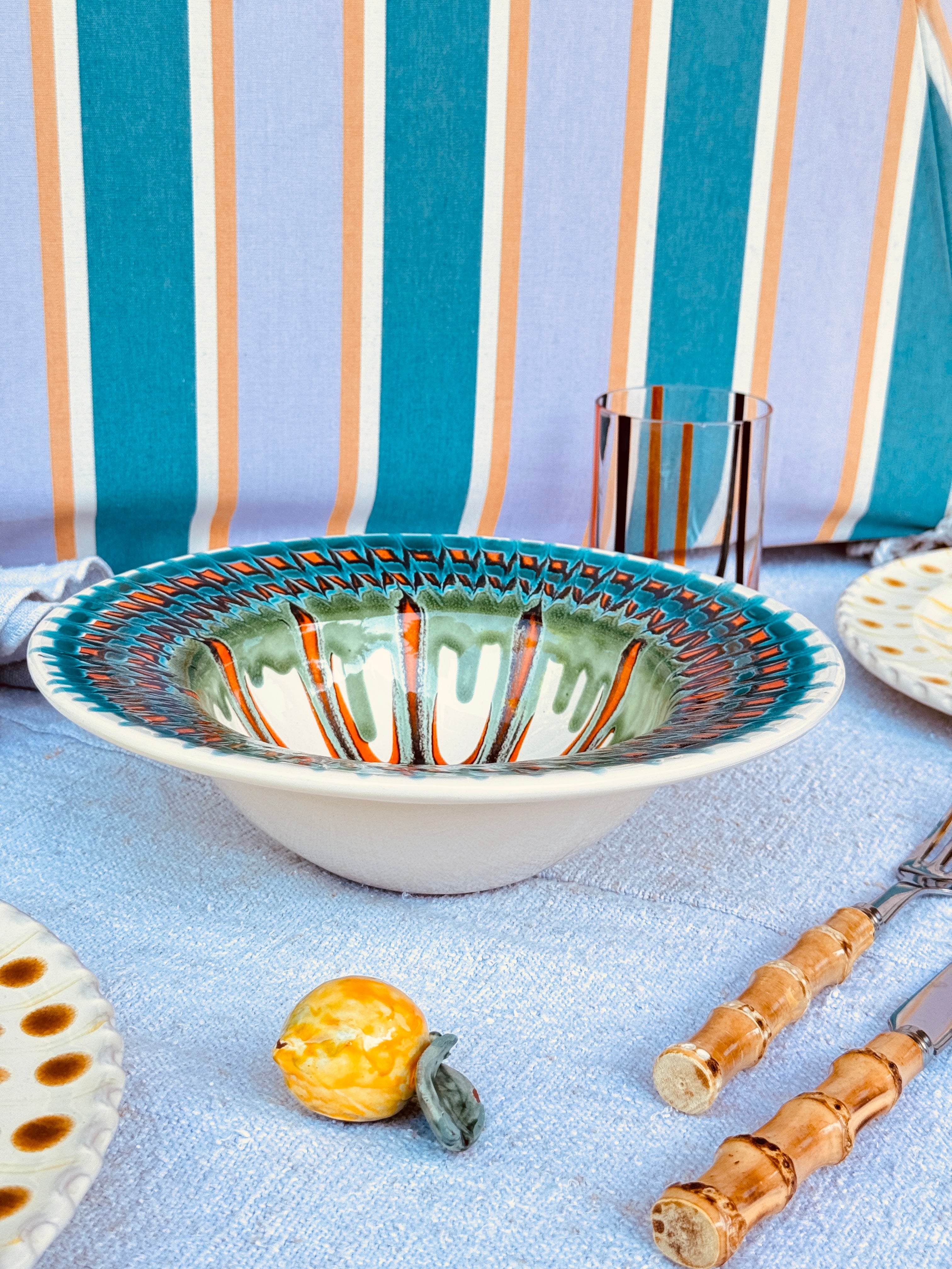 Handmade Italian Pasta Bowl 25 cm | Cappello di Prete