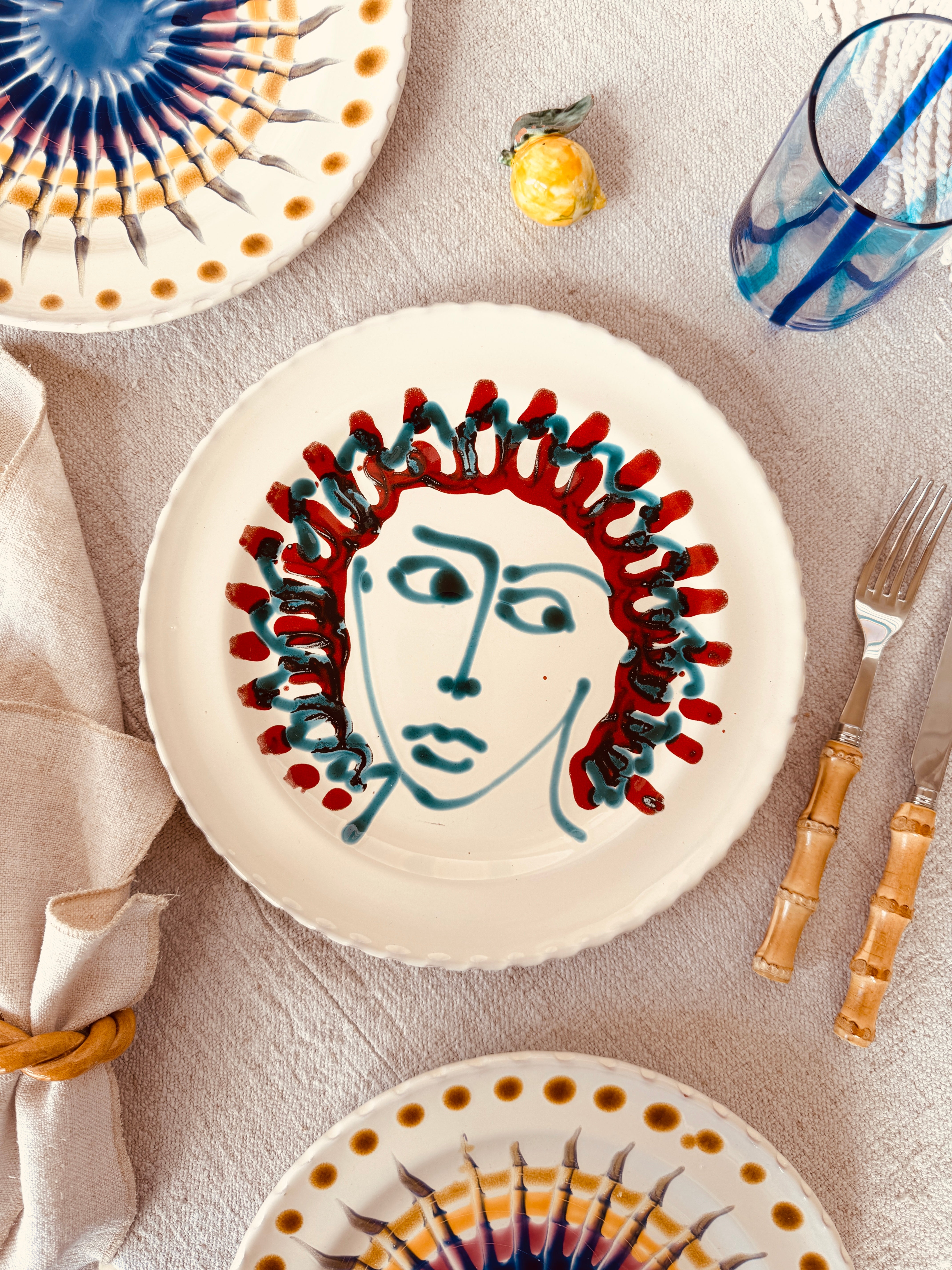 Speiseteller - 27cm "Unique Art Pieces by StudioRiviera"