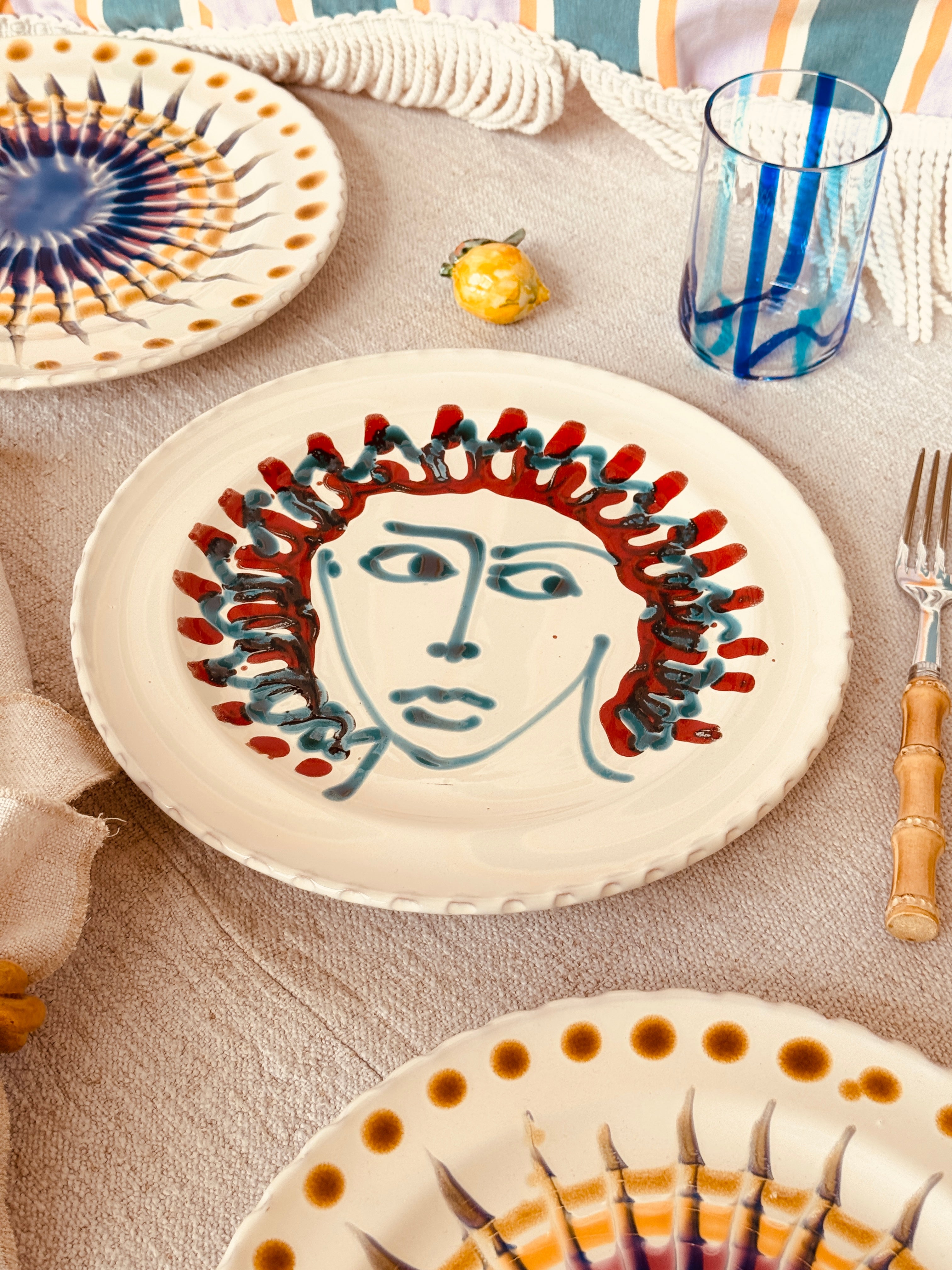 Speiseteller - 27cm "Unique Art Pieces by StudioRiviera"