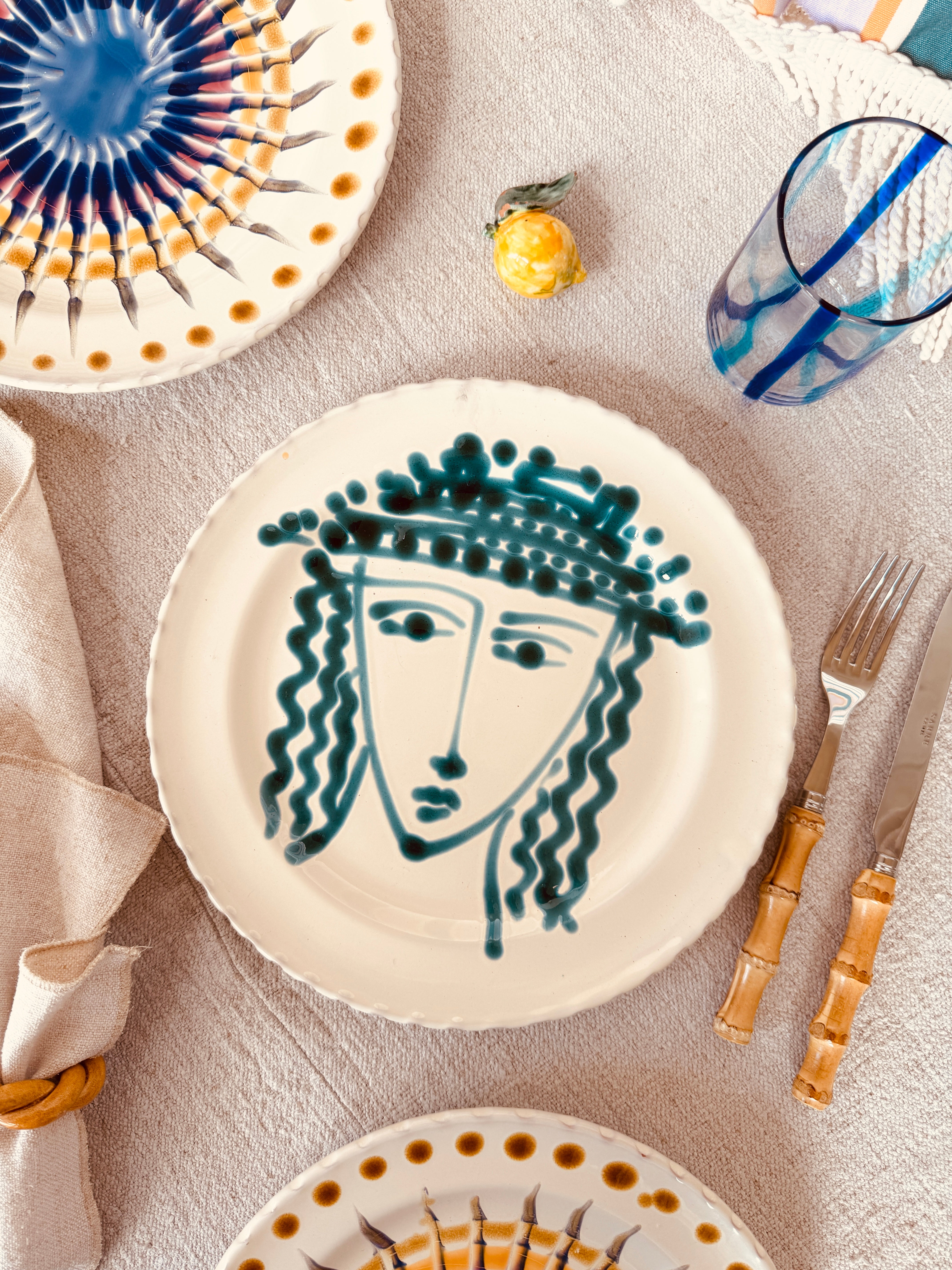 Speiseteller - 27cm "Unique Art Pieces by StudioRiviera"