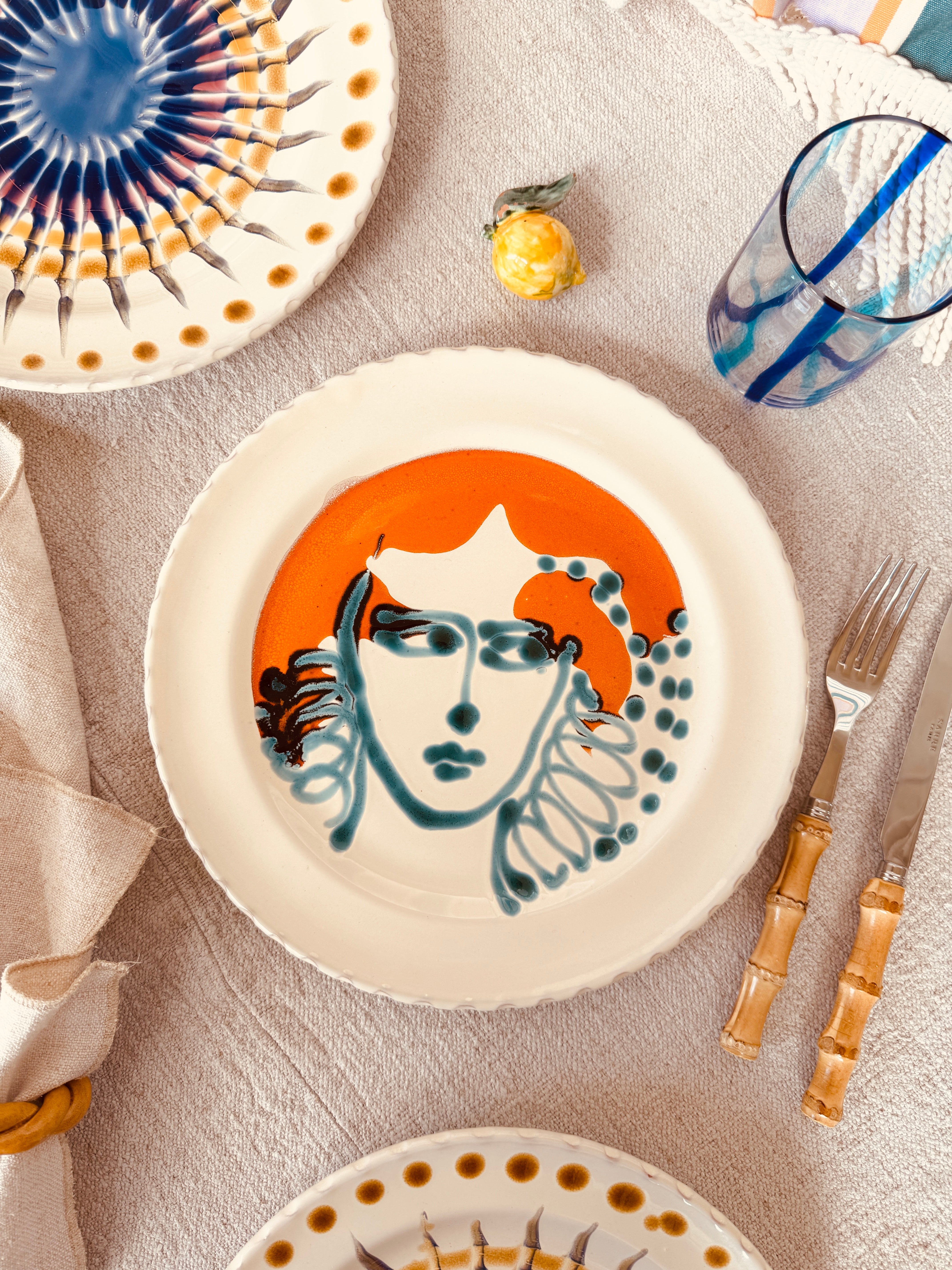 Speiseteller - 27cm "Unique Art Pieces by StudioRiviera"