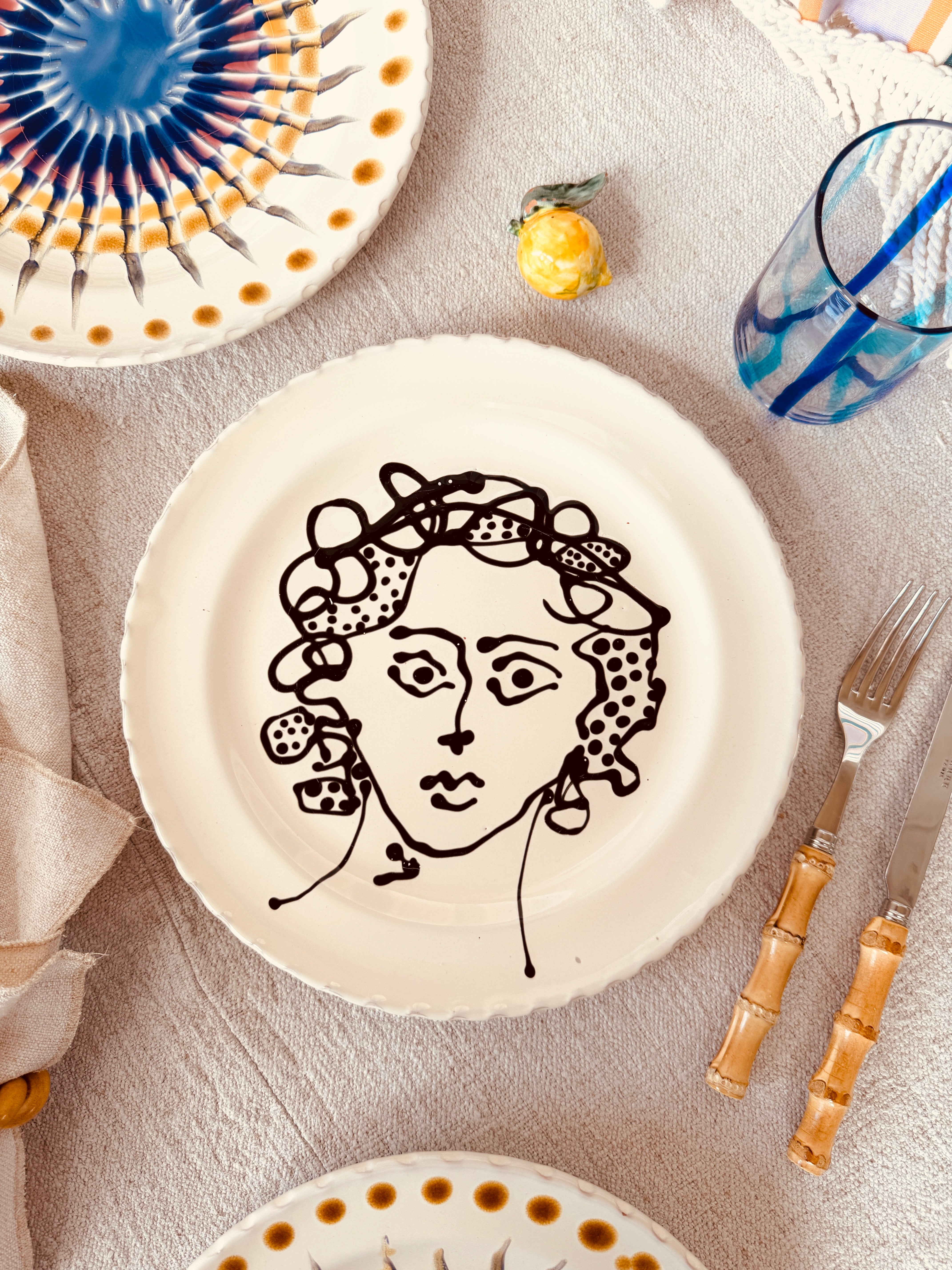 Speiseteller - 27cm "Unique Art Pieces by StudioRiviera"