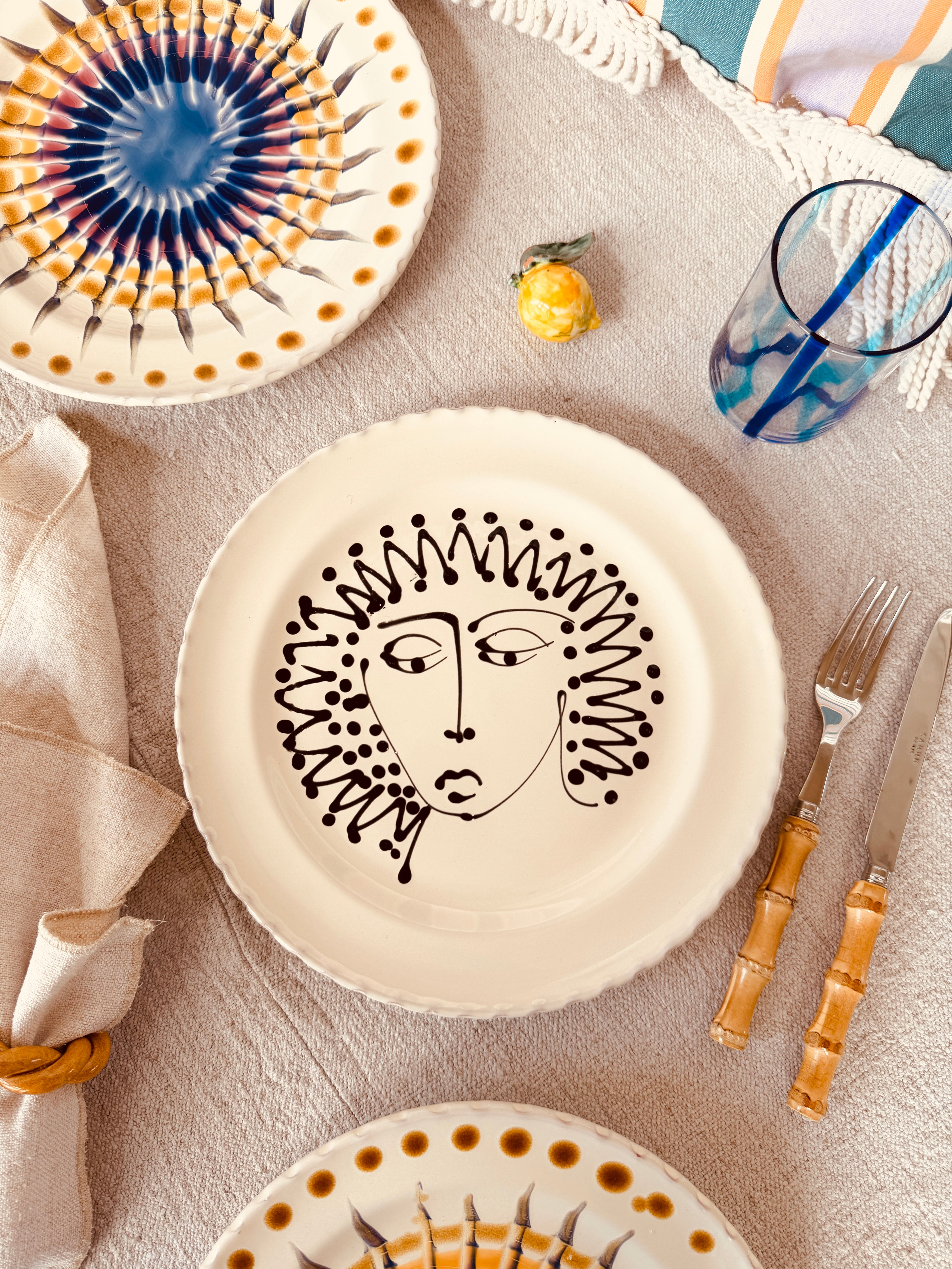 Speiseteller - 27cm "Unique Art Pieces by StudioRiviera"