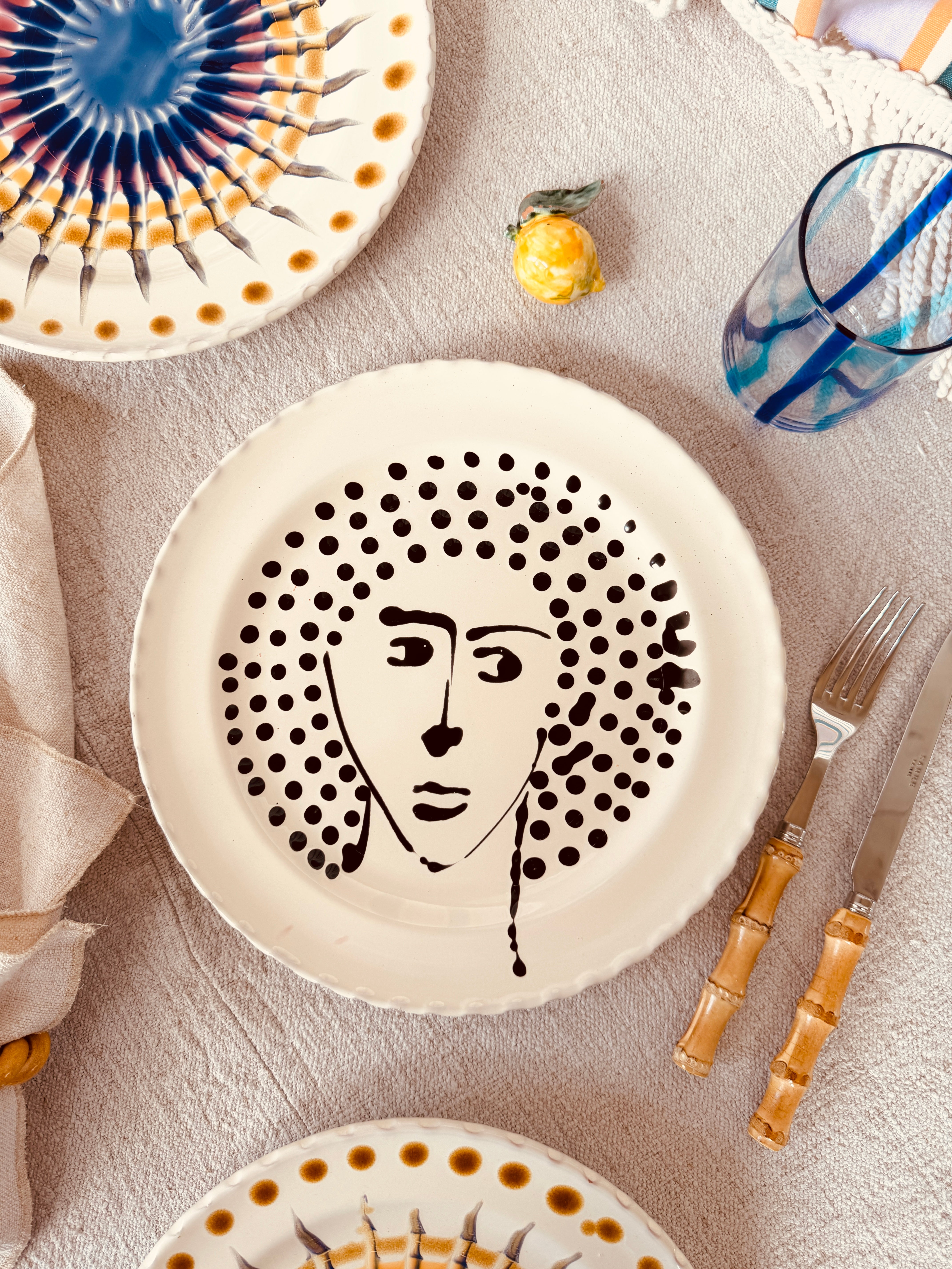 Speiseteller - 27cm "Unique Art Pieces by StudioRiviera"