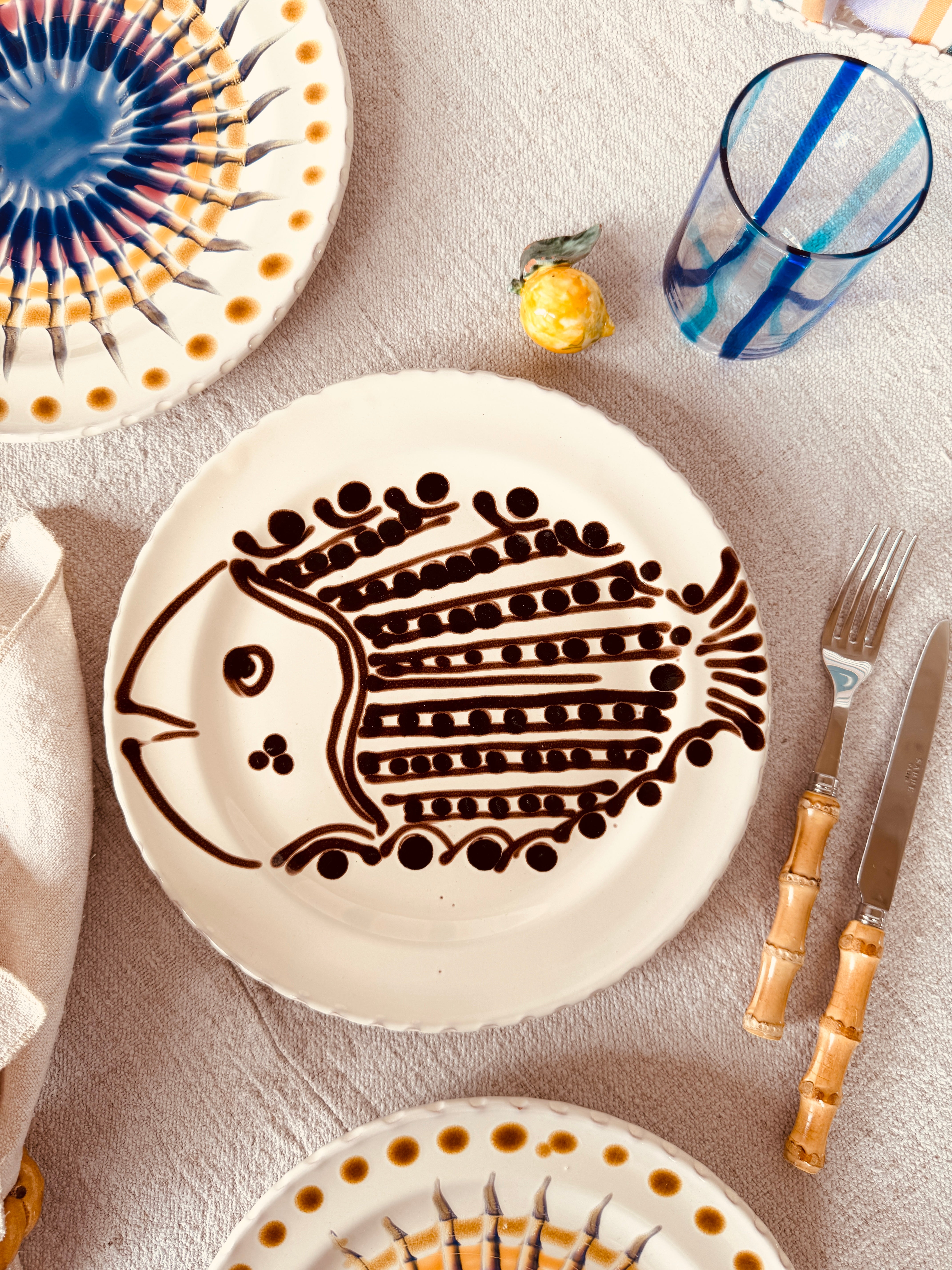 Speiseteller - 27cm "Unique Art Pieces by StudioRiviera"