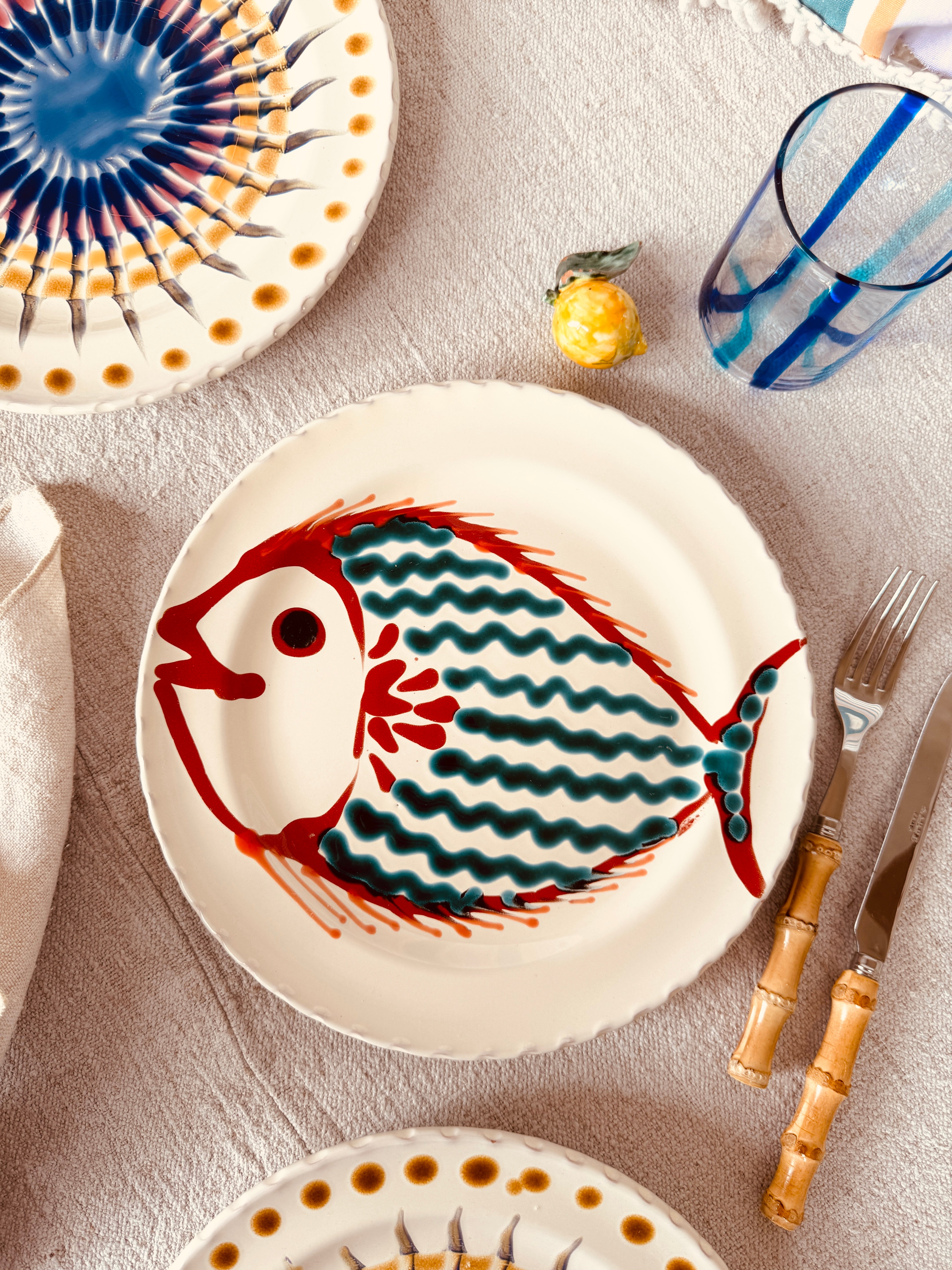 Speiseteller - 27cm "Unique Art Pieces by StudioRiviera"