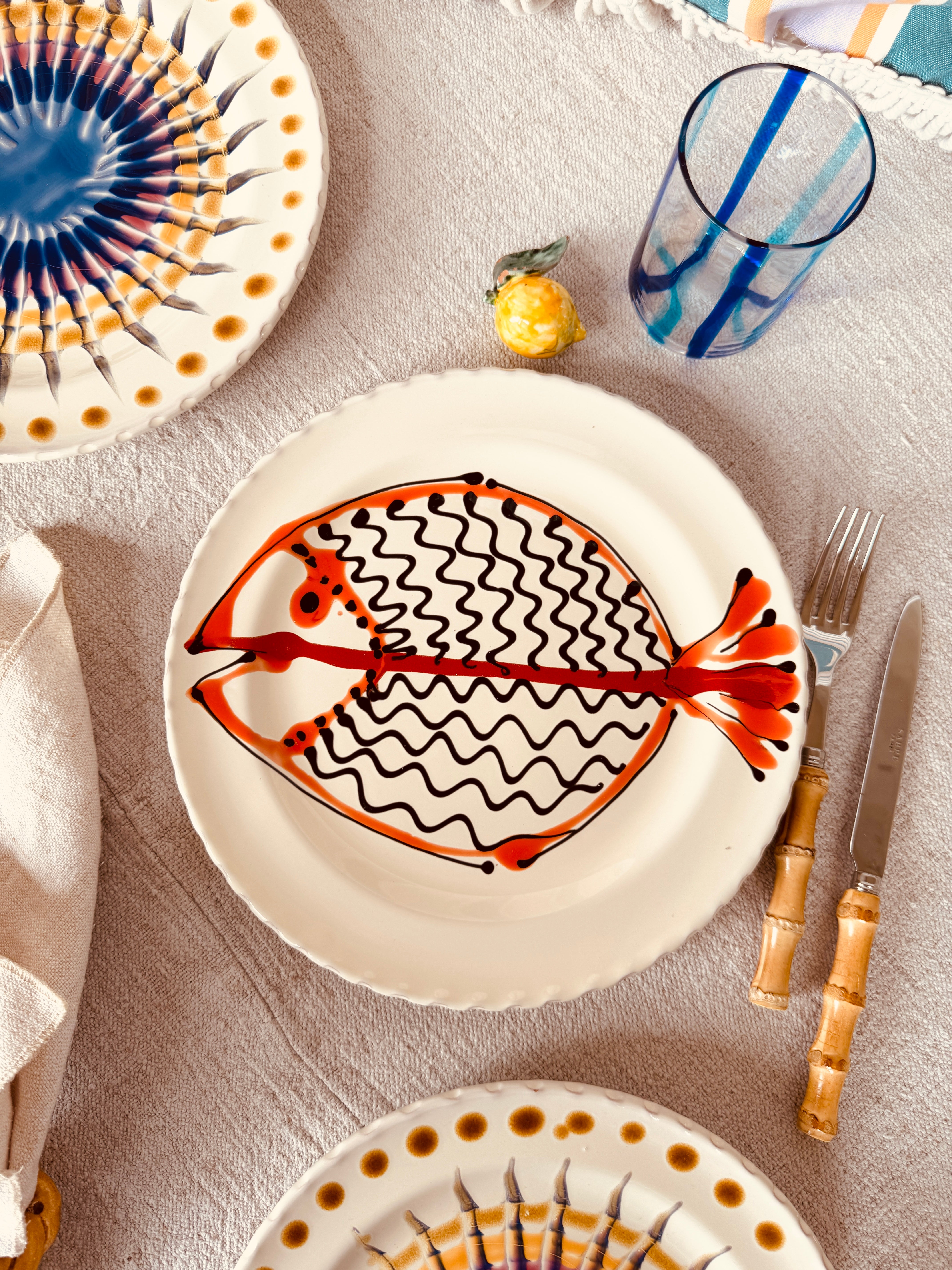 Speiseteller - 27cm "Unique Art Pieces by StudioRiviera"