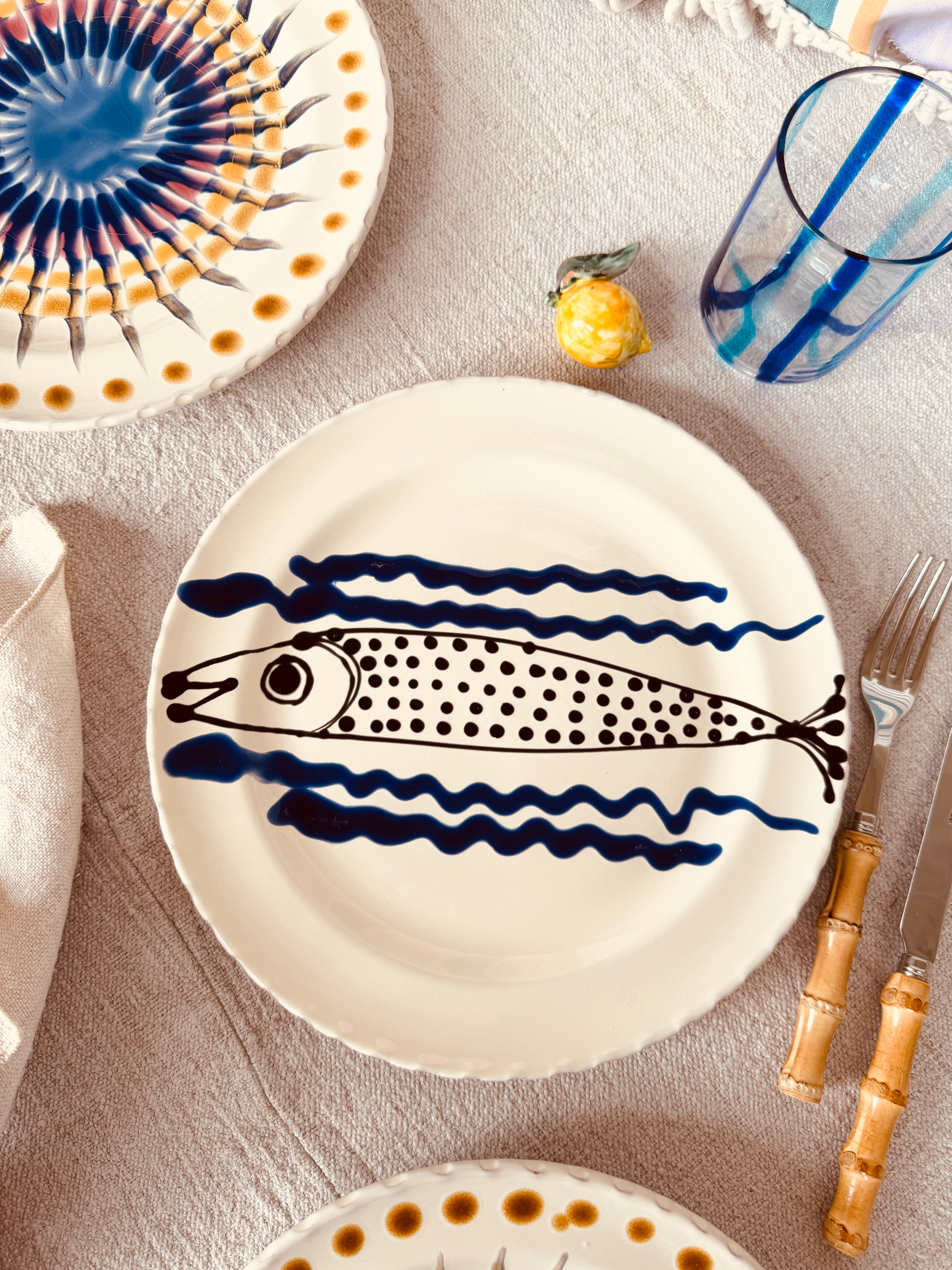 Speiseteller - 27cm "Unique Art Pieces by StudioRiviera"