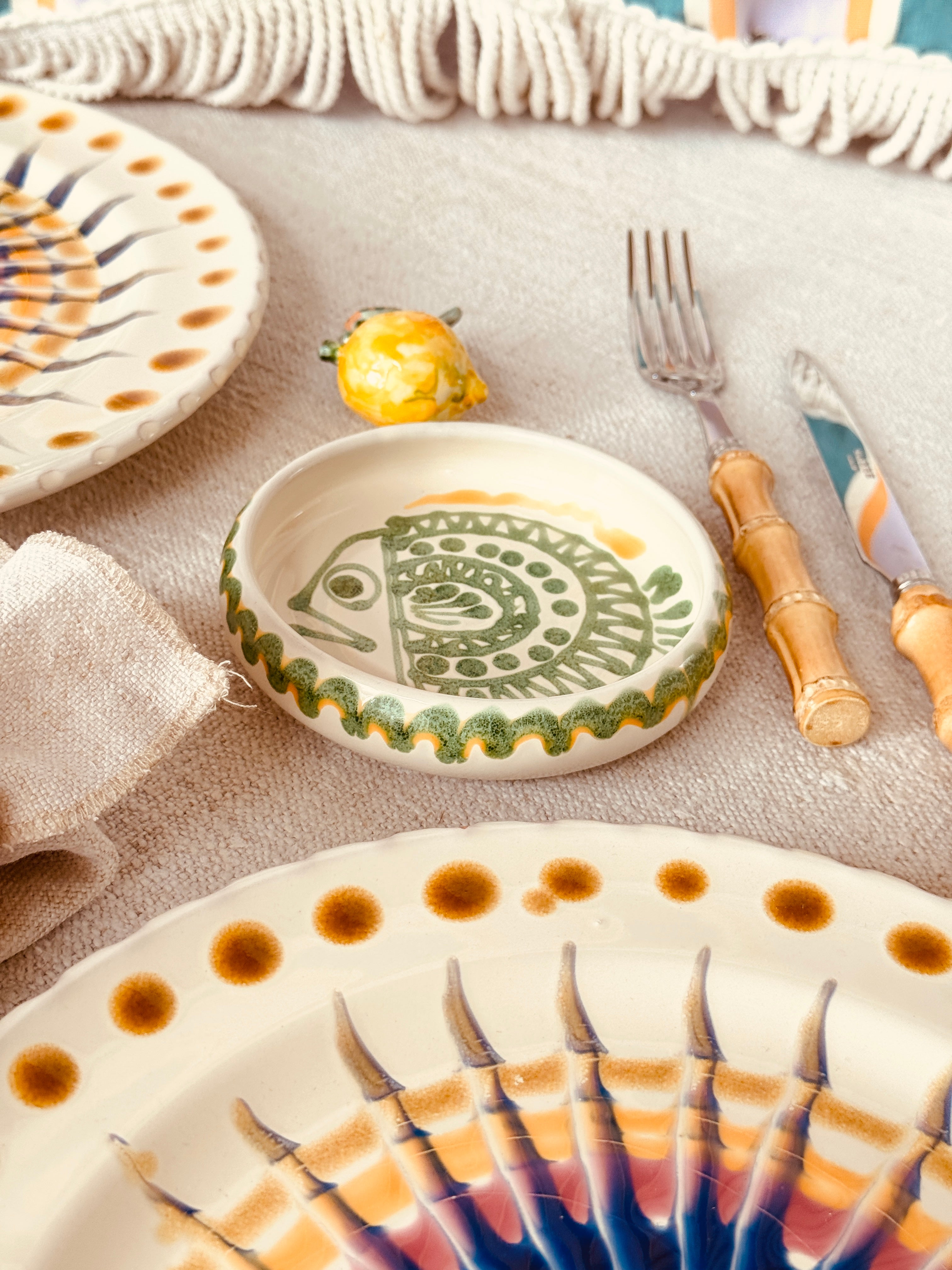 Frisbee Teller - 12cm "Pesce Livorno"