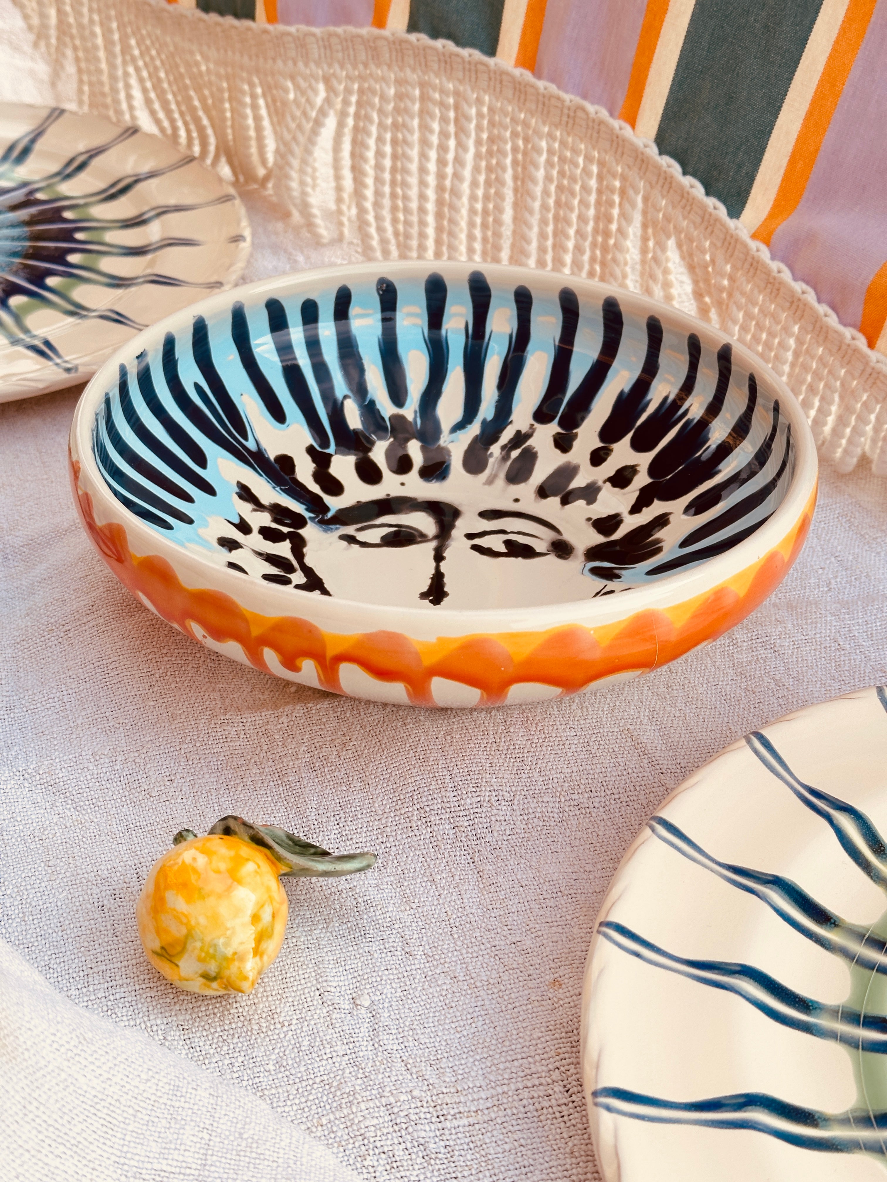 Psychodelic & Viso Bowl - 21cm "Bordo Tornito - we love Pablo 1963"