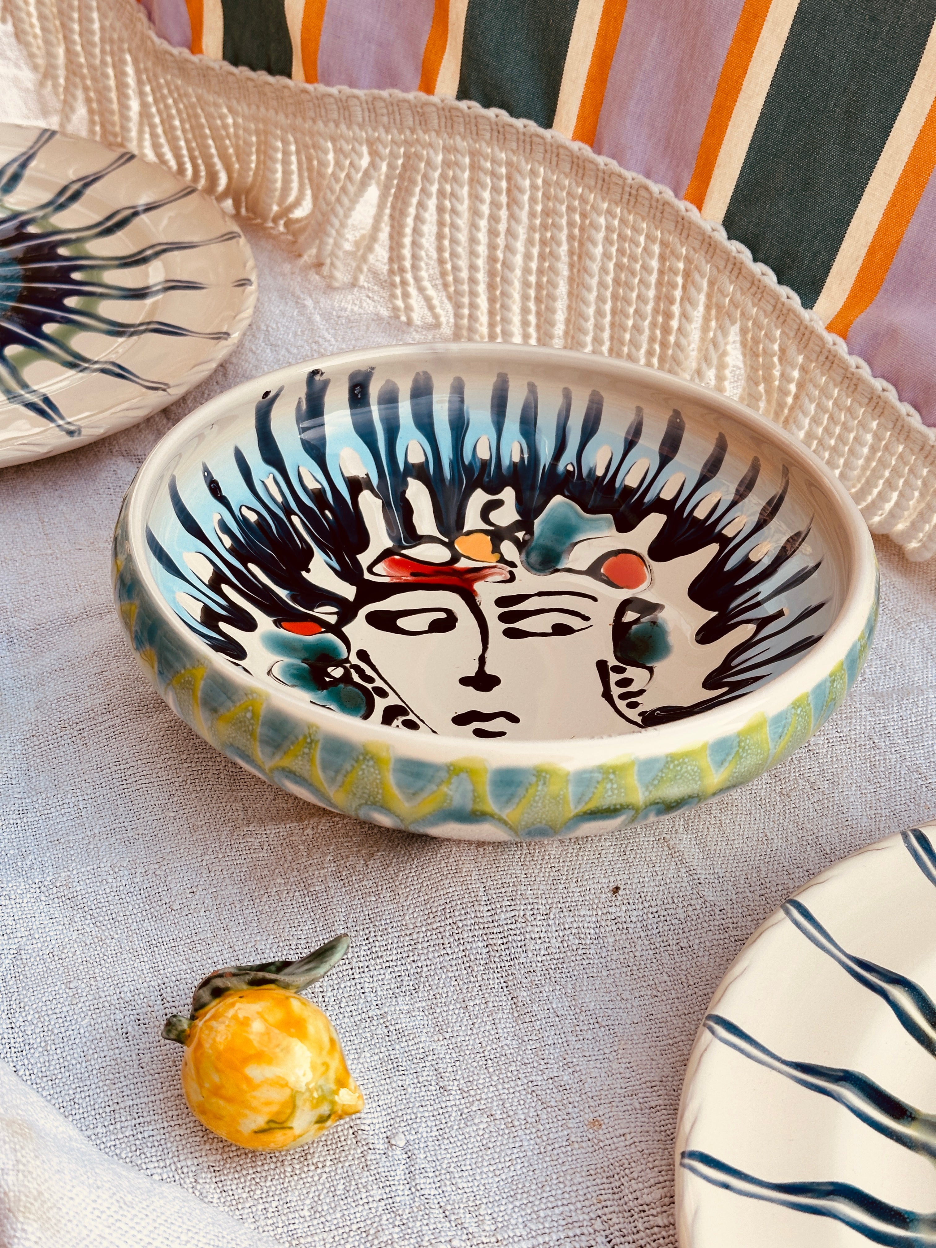 Psychodelic & Viso Bowl - 21cm "Bordo Tornito - we love Pablo 1968" Sale