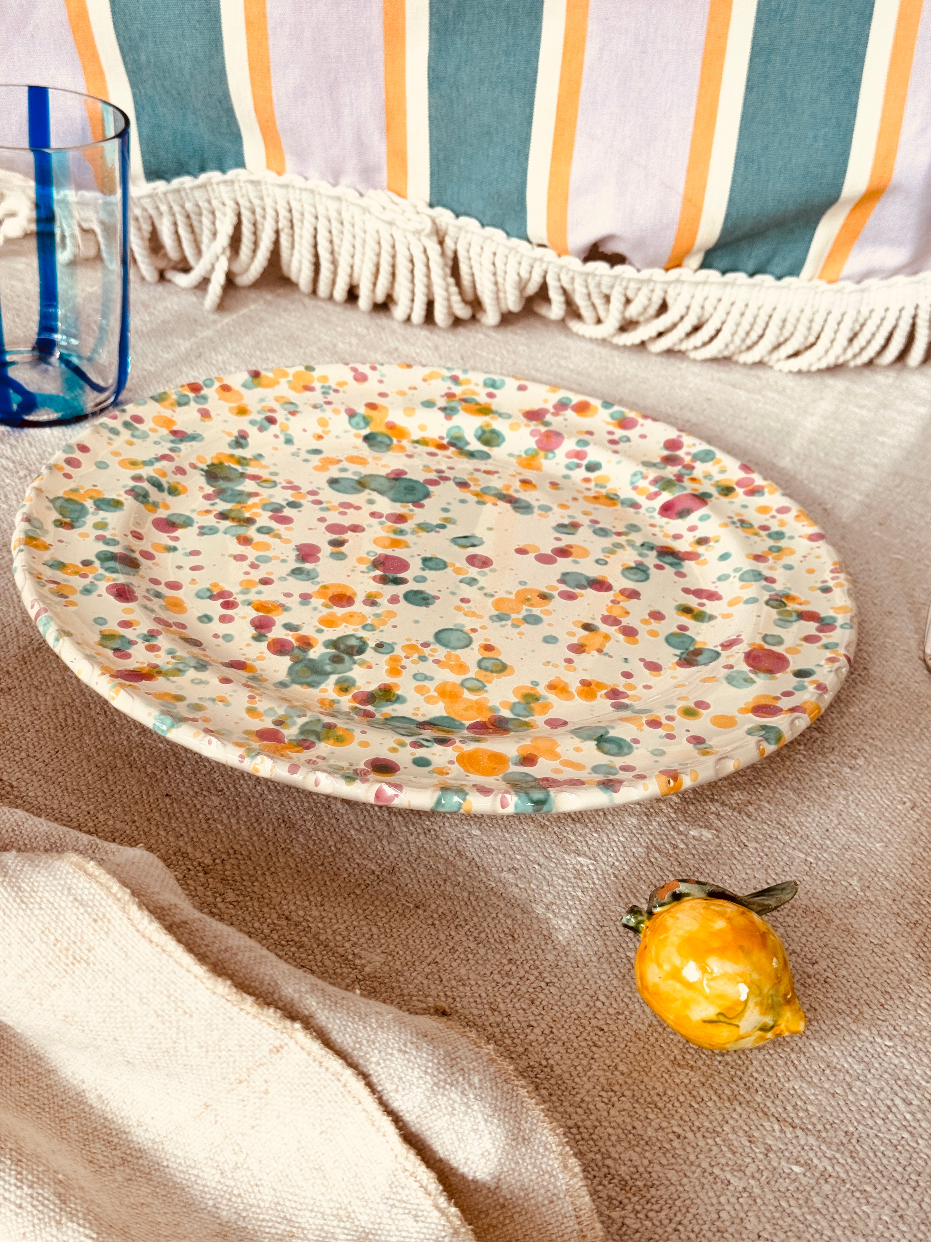 Speiseteller Schizzato "Colori Fantasia" 27cm