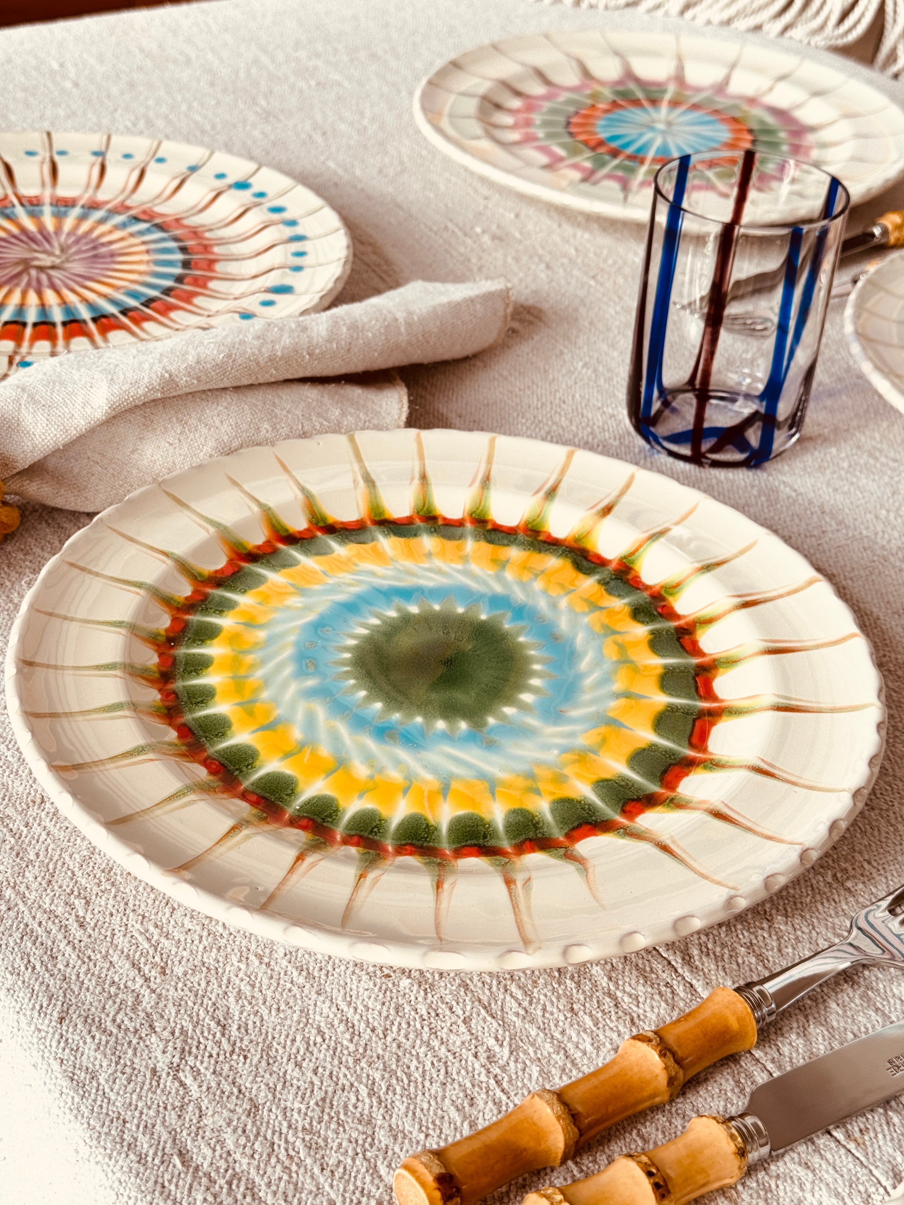 Psychodelic Dinner Plate 27cm "Magic Mix" Set of 6