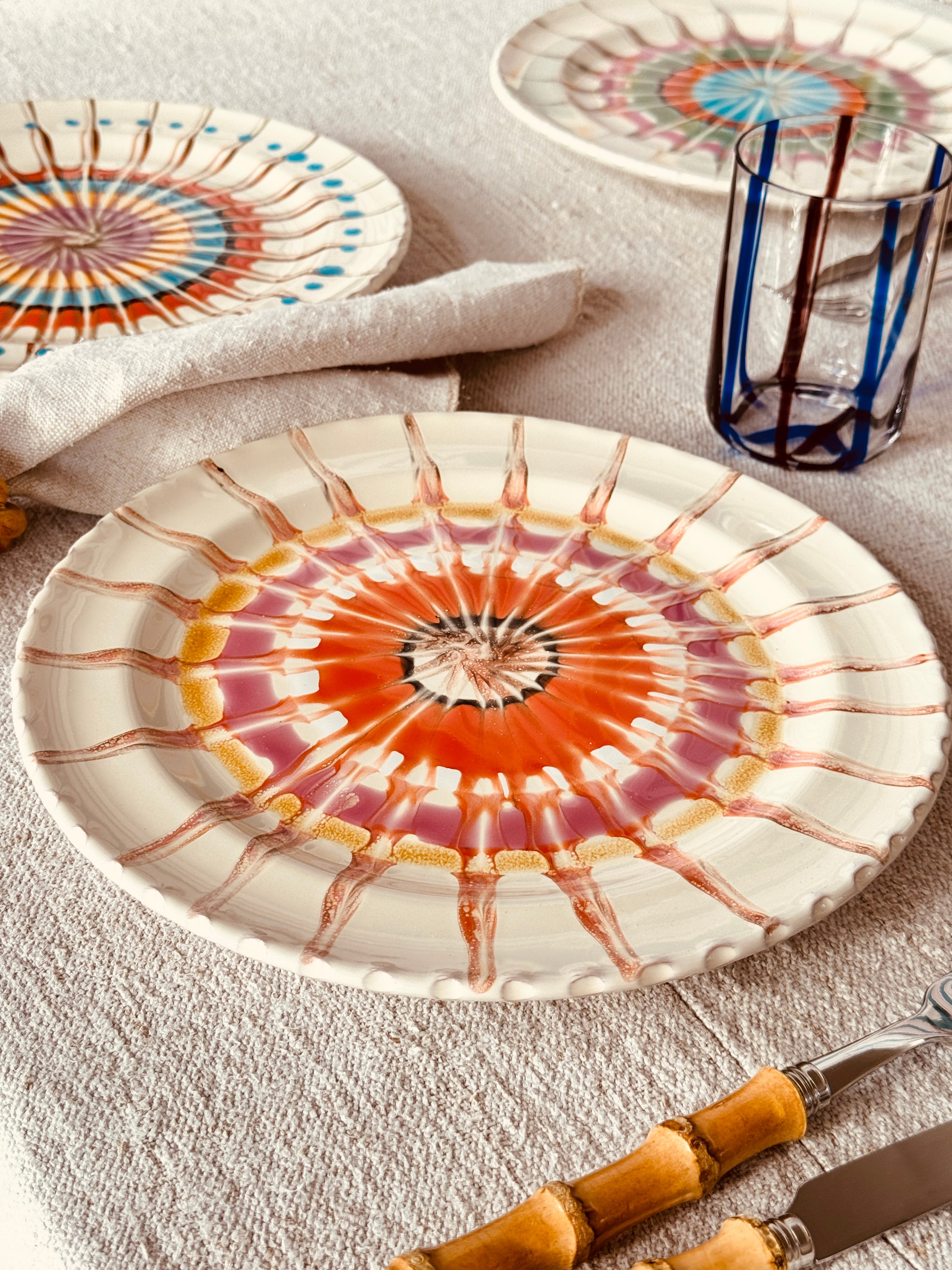 Psychodelic Dinner Plate 27cm "Magic Mix" Set of 6