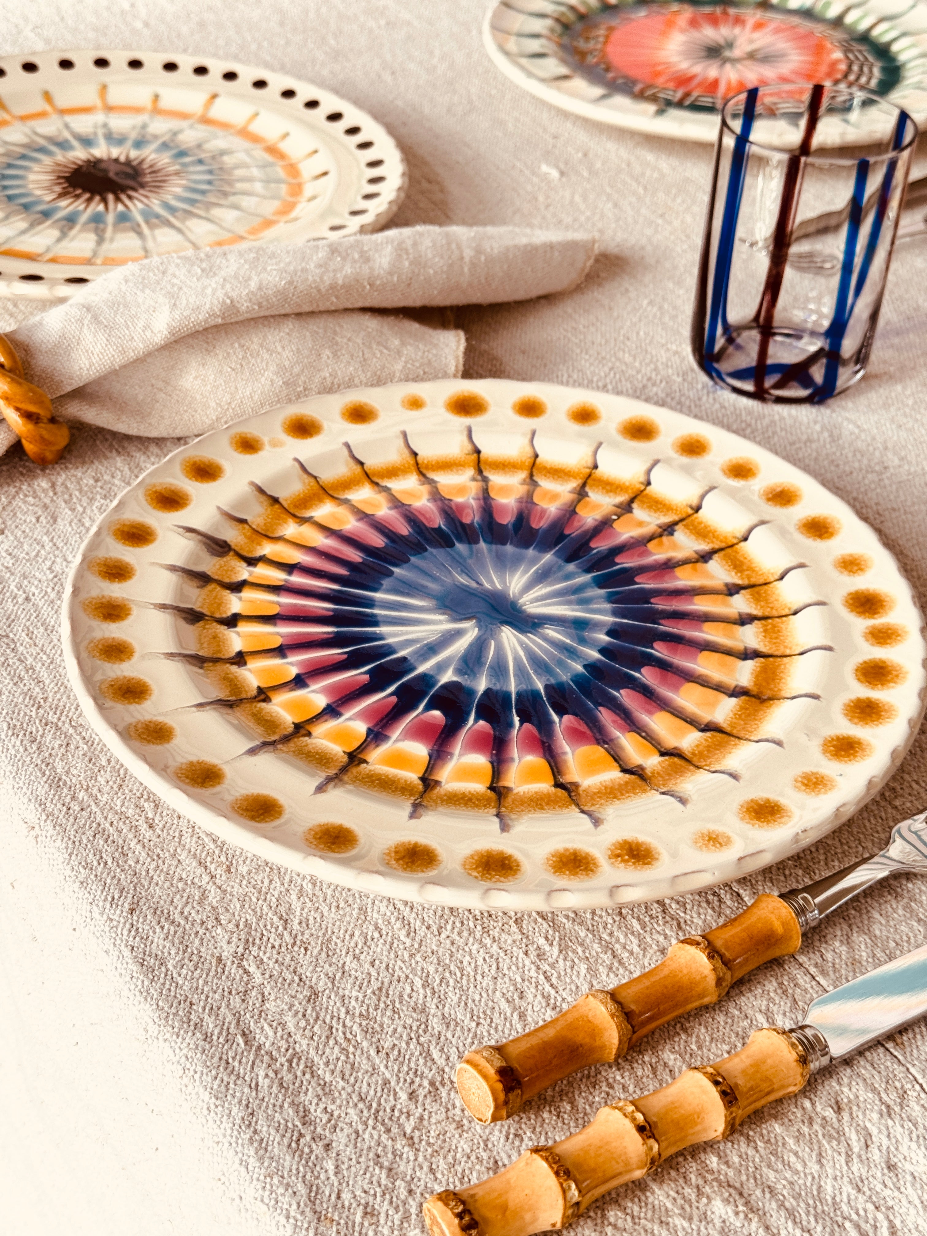 Psychodelic Speiseteller 27cm "Magic Mix II" 6er Set