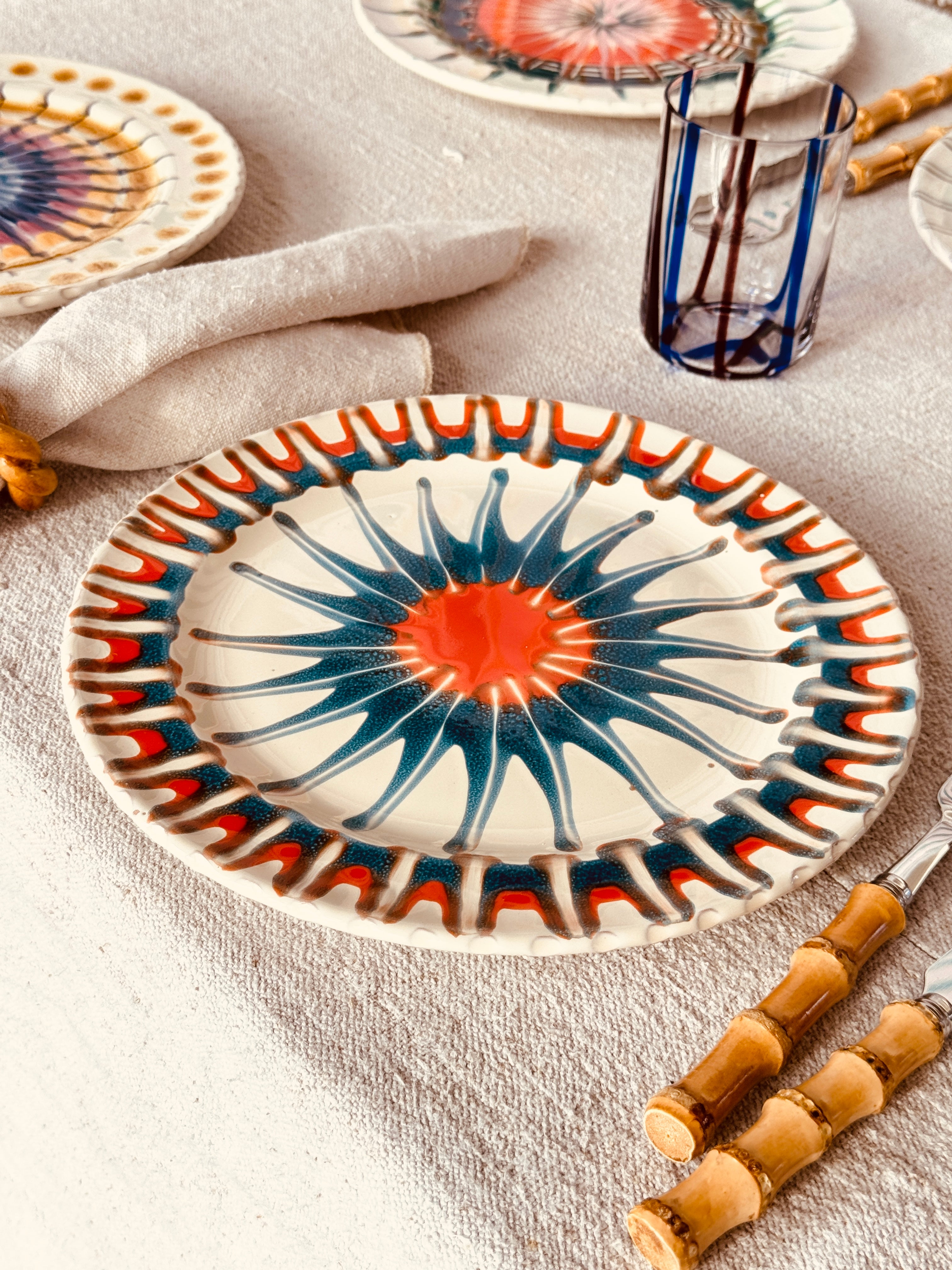 Psychodelic Dinner Plate 27cm "Magic Mix II" Set of 6