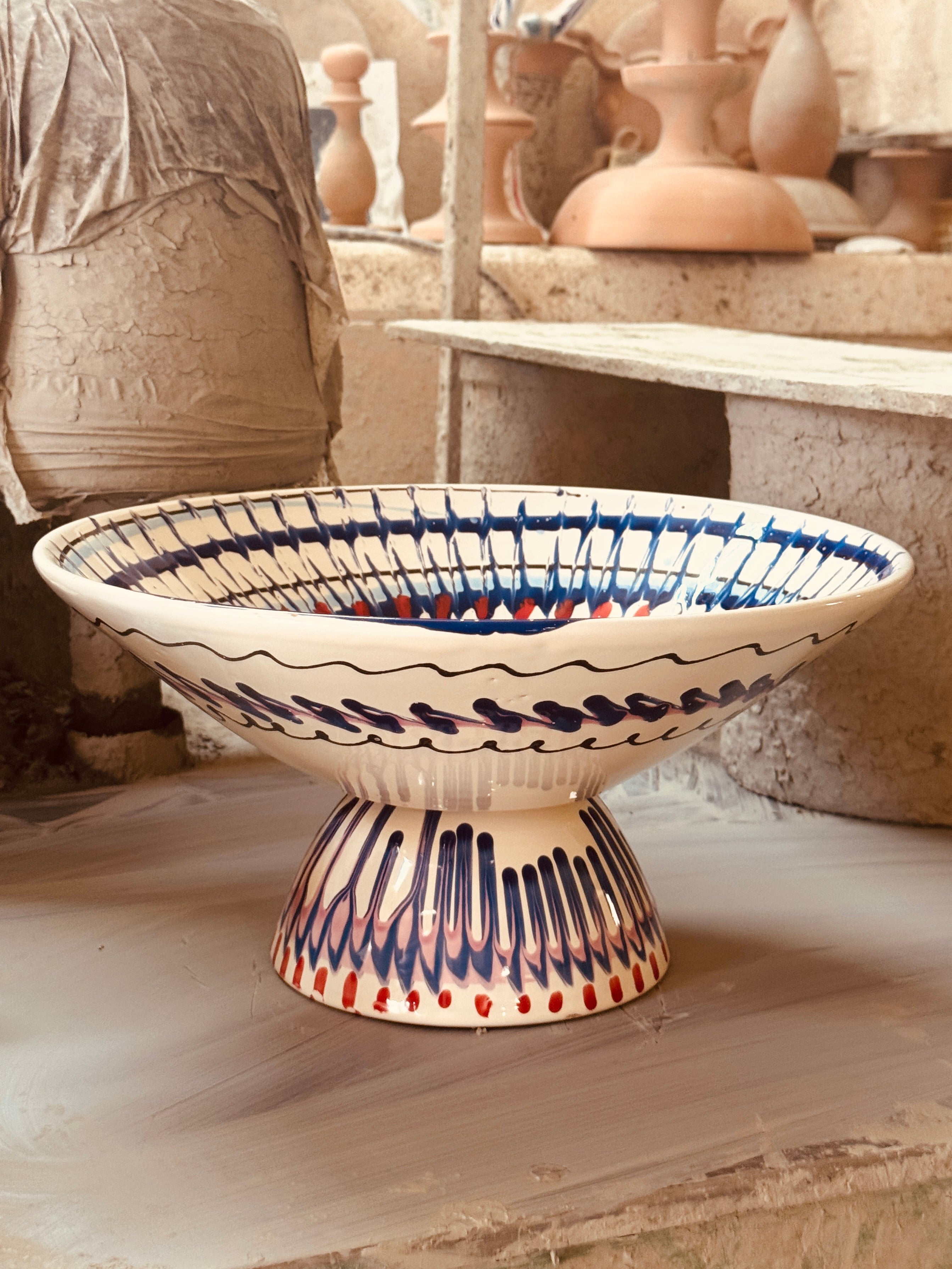Einzelstück – Psychodelic High Bowl „Konic“, 35 cm