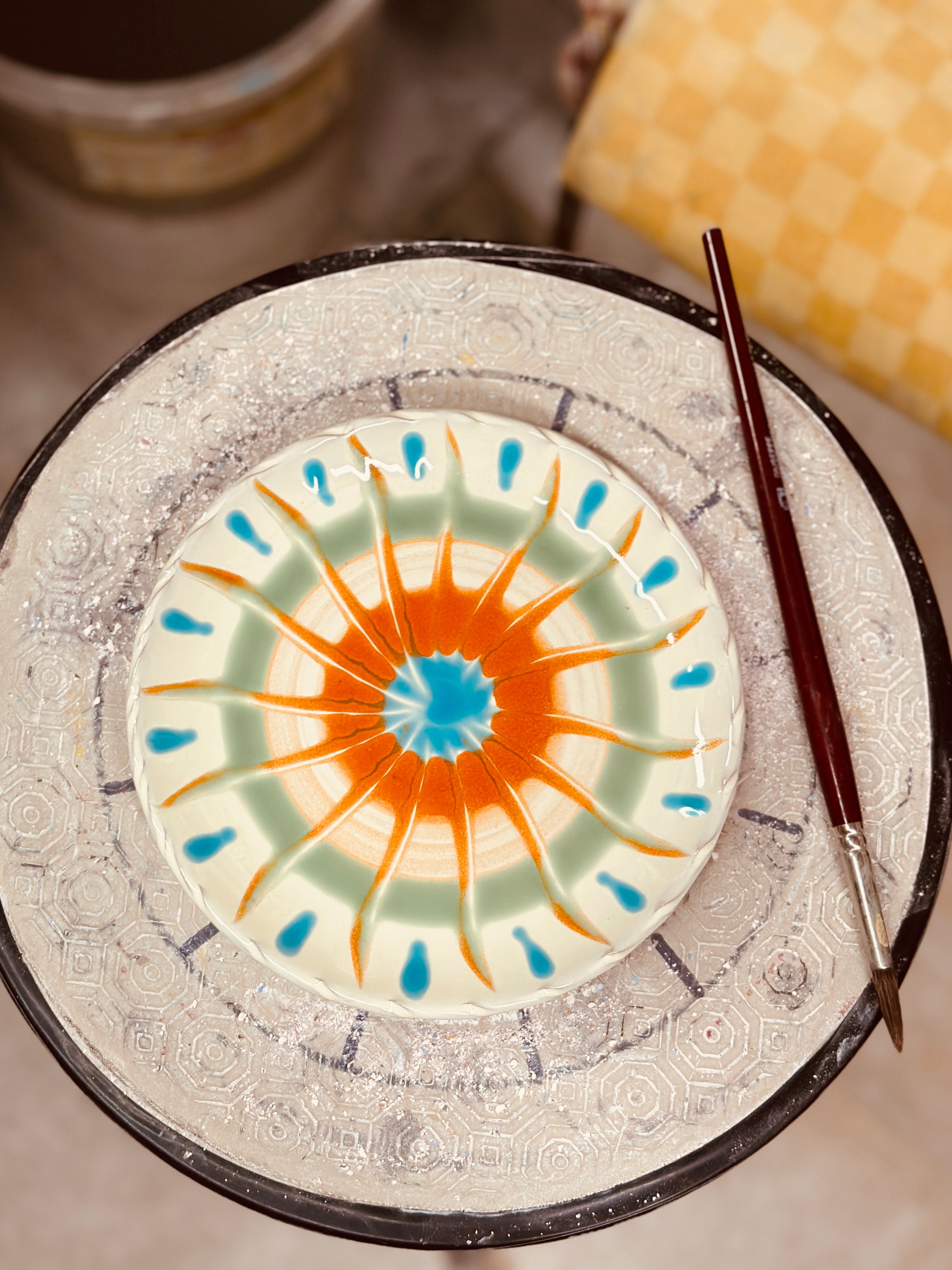 Psychodelic Fruit Plate - 16cm "Little Puglia 1961"