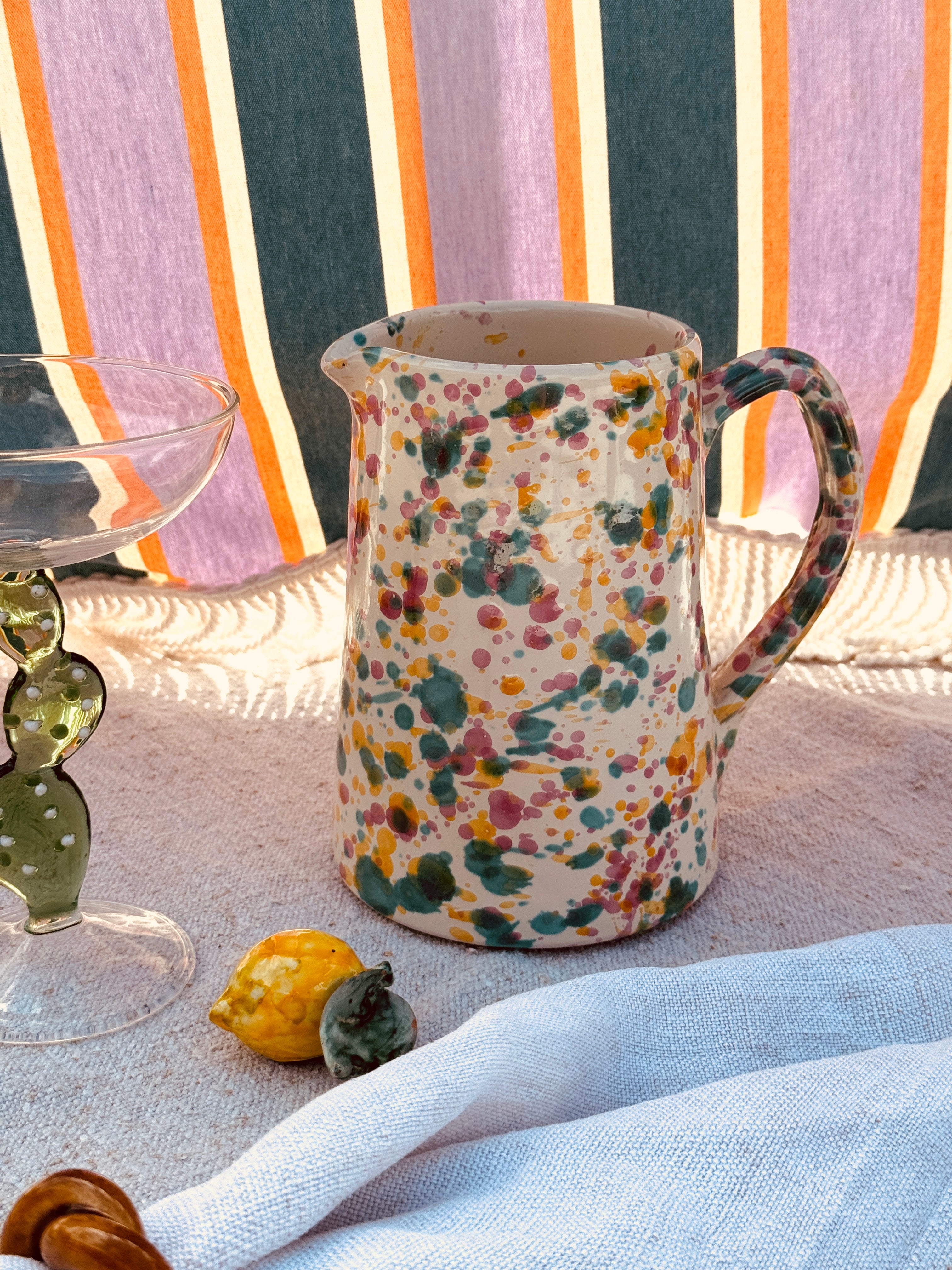 Schizzato Jug with "Colori Fantasia" Dots