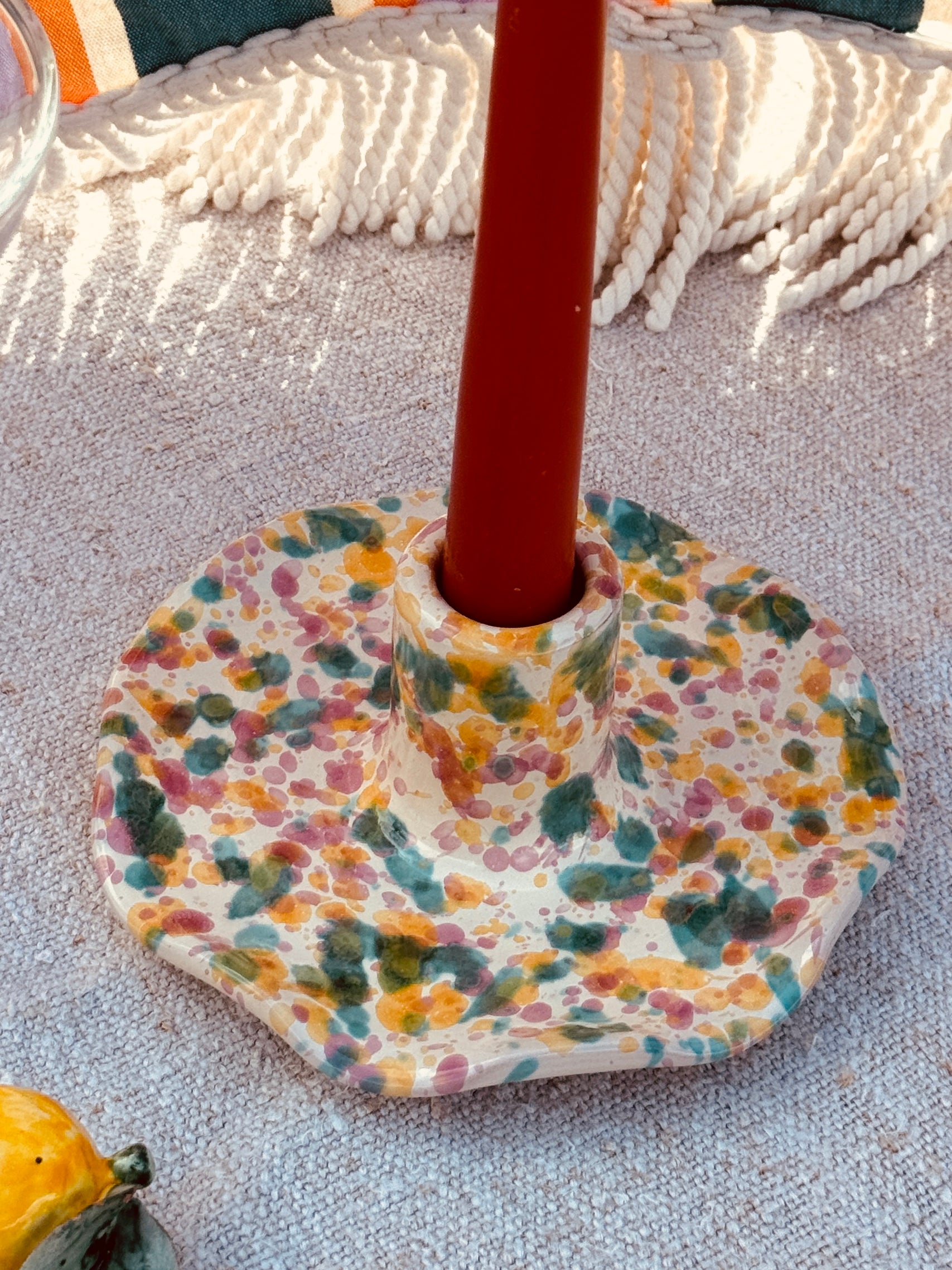 Schizzato Wavy Candle Hold "Colori Fantasia"