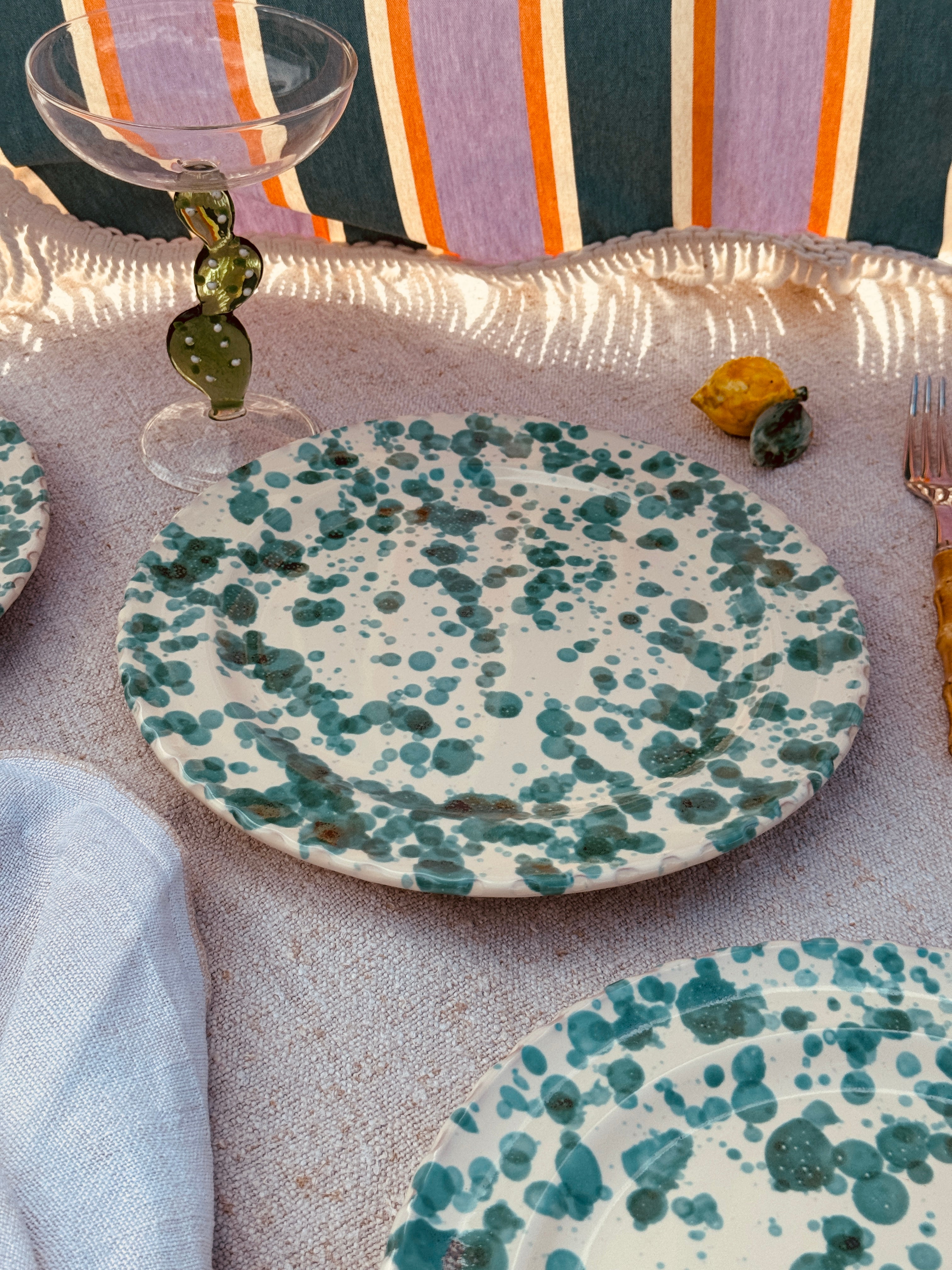 Schizzato Dinner Plate "Verde" 27cm