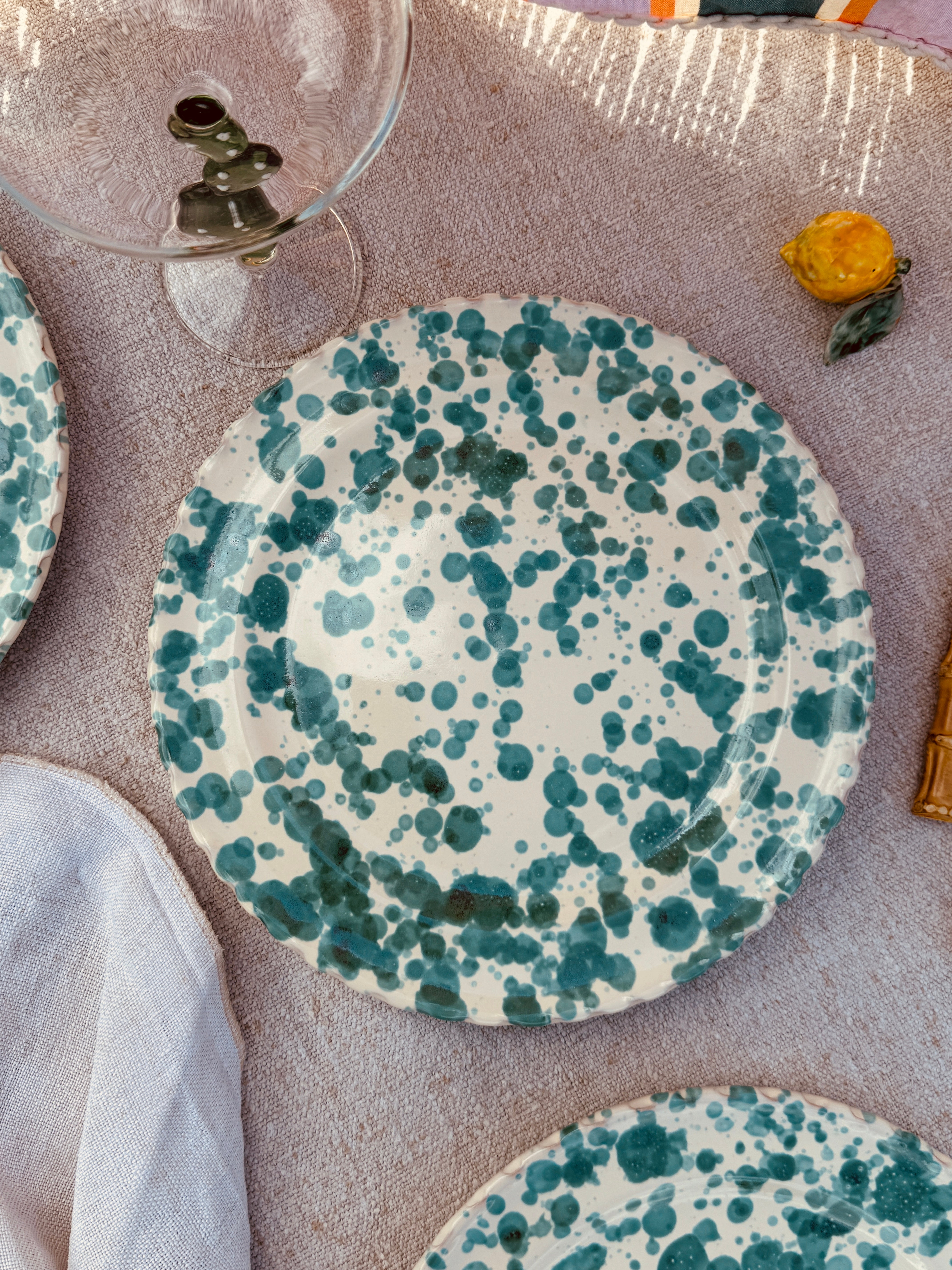 Schizzato Dinner Plate "Verde" 27cm