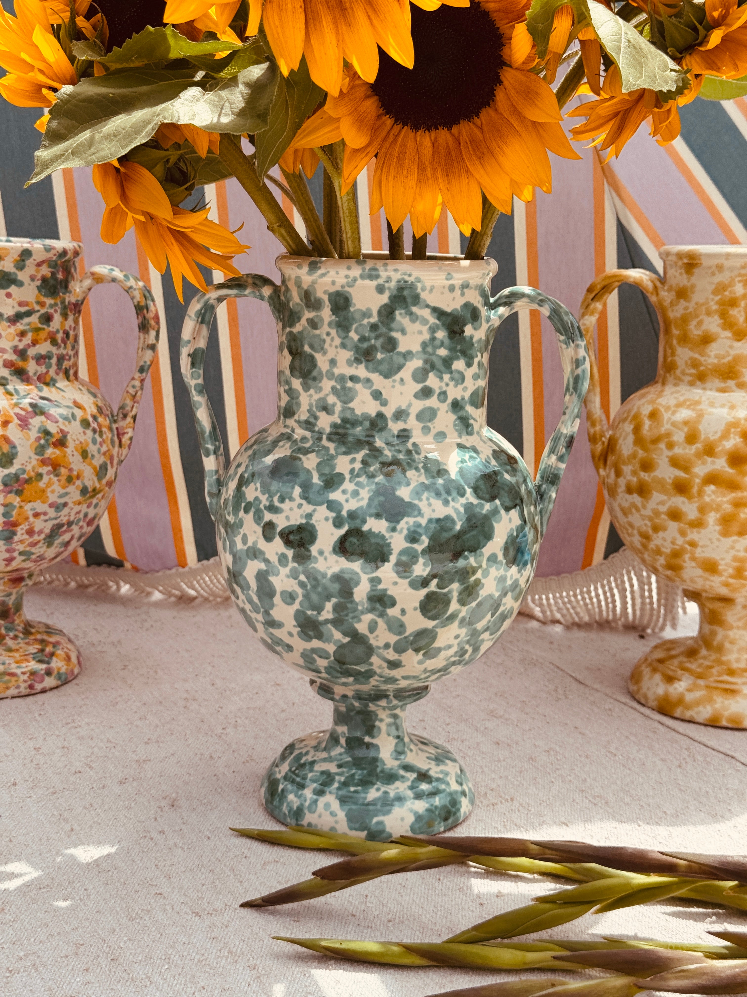 Schizzato Vaso 34cm "Verde" - UNIQUE PIECE