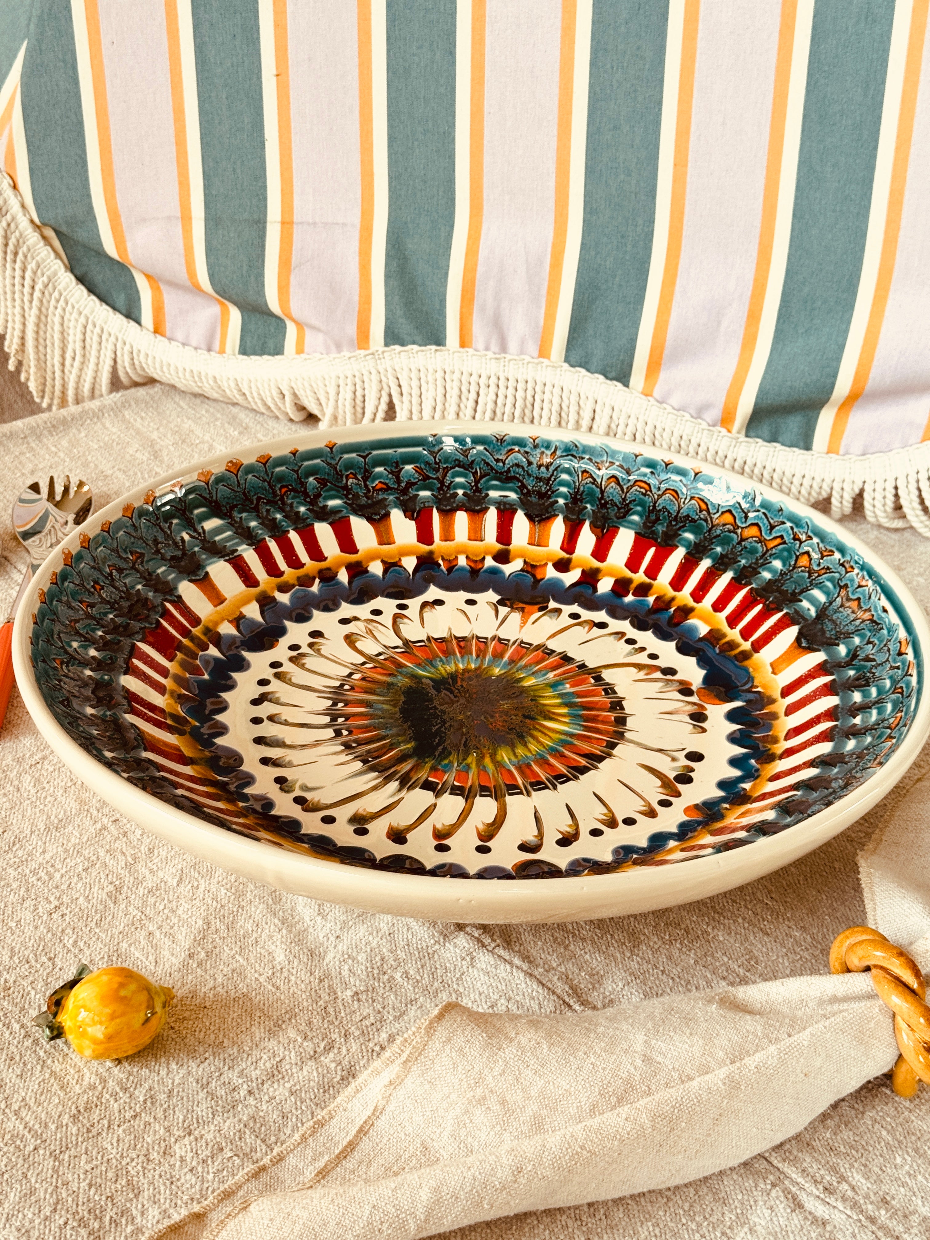 Studio Riviera Centerpiece Schale 42 cm | Handgefertigt in Italien