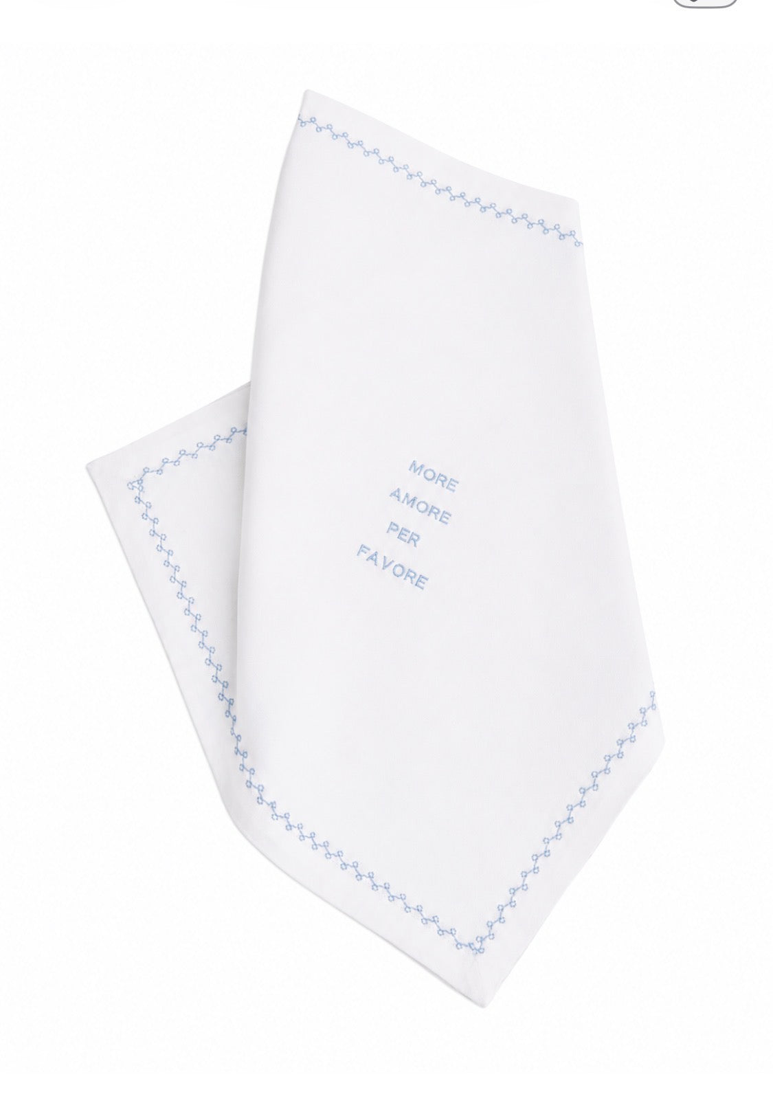 Handgefertigte Italienische Leinen Servietten 6er Set "La Dolce Vita Quotes Collection"
